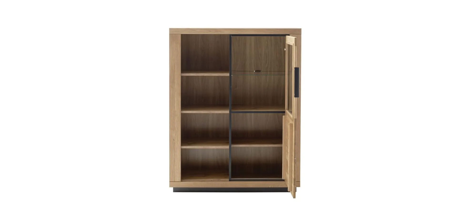 Highboard - B ca. 98 cm, Wildeiche massiv geölt