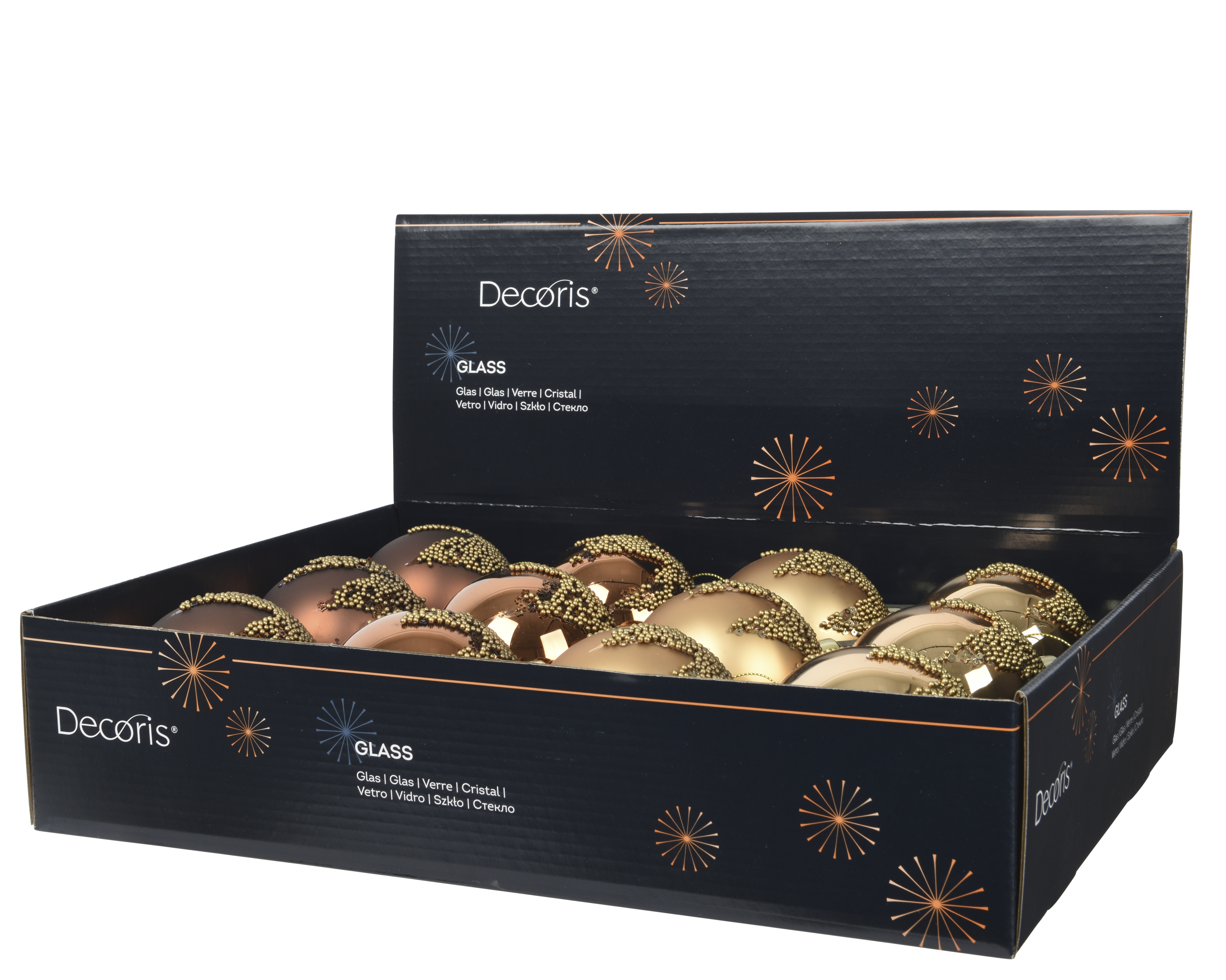 Kugel - sortiert, Glas, Ø8cm