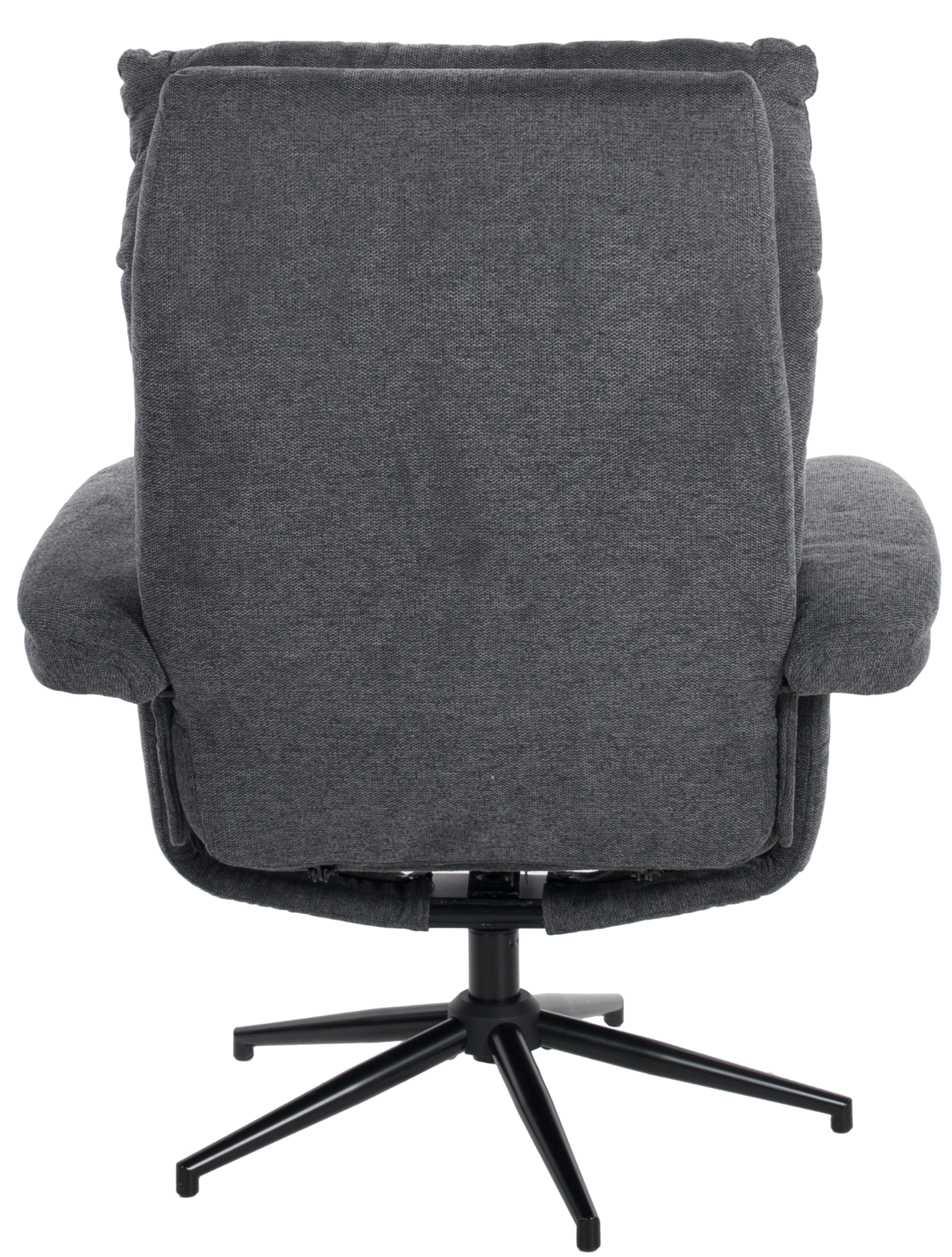 Relax-, TV-Sessel mit Hocker, anthrazit - 14442