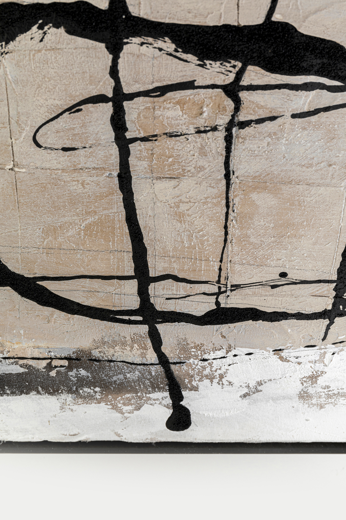 Gerahmtes Bild Dust Grau, Rahmen Massivholz - Bilder