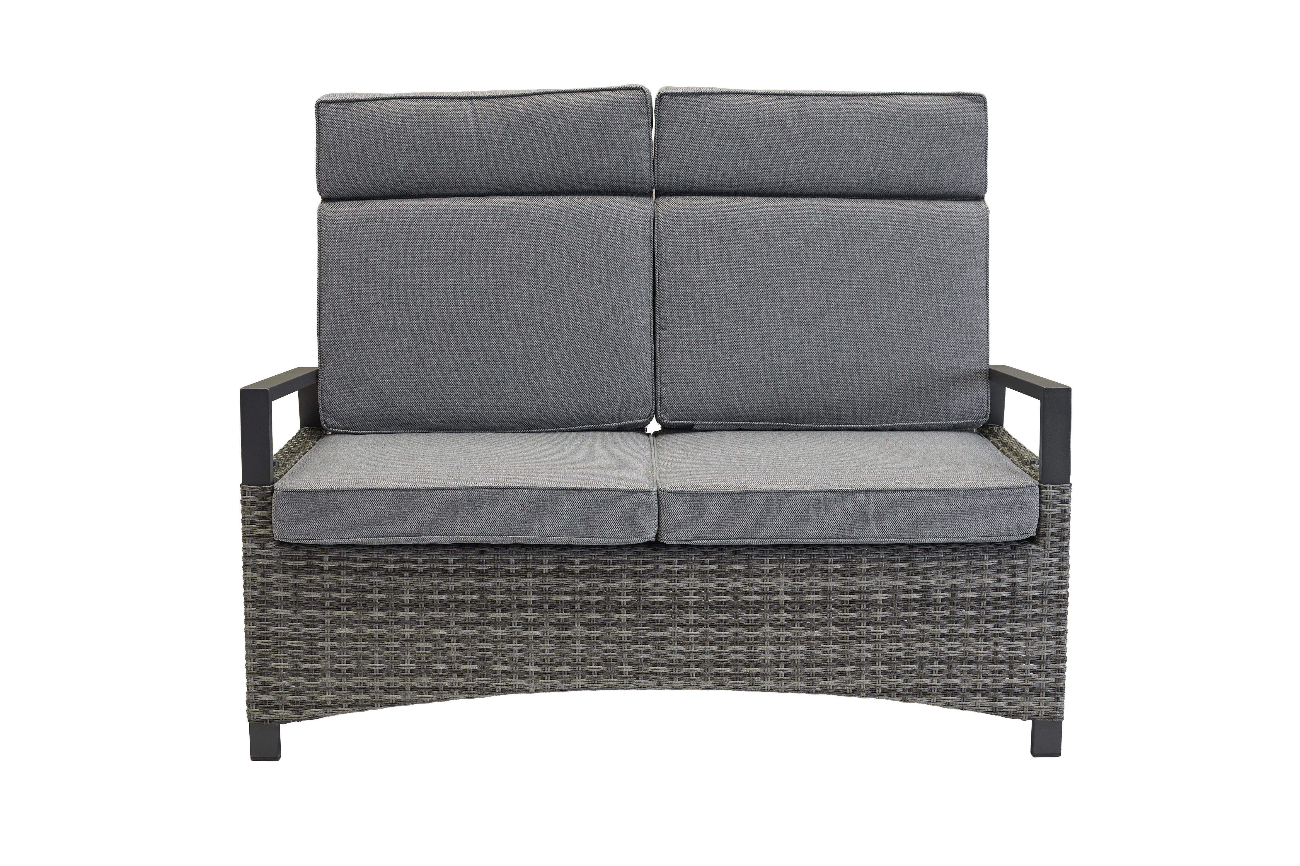 Living Sofa 2-Sitzer, Geflecht anthrazit - Keramo-Vivera