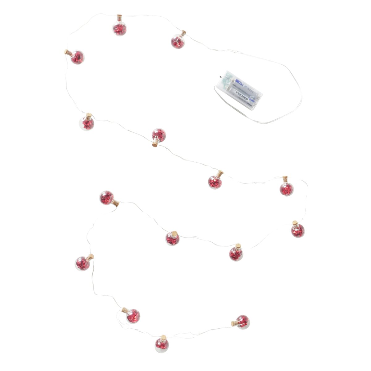 Lichterkette Lenia - 15 LEDs, Timer, Säule, L 180,00 cm