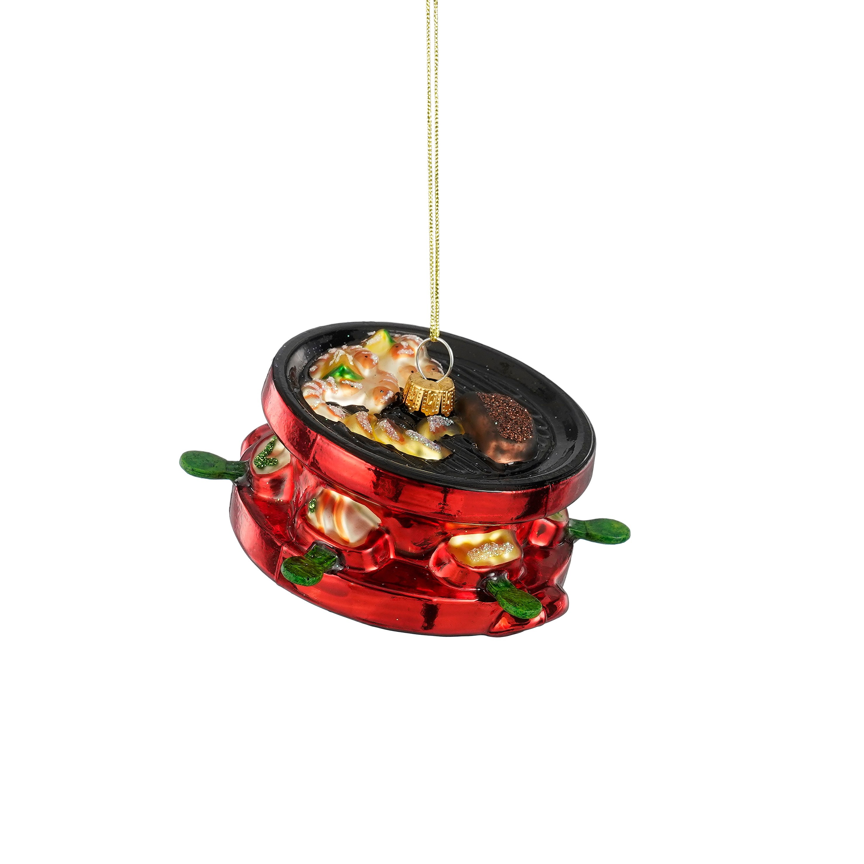 Ornament Gourmet set - rot - l9xb9xh4cm