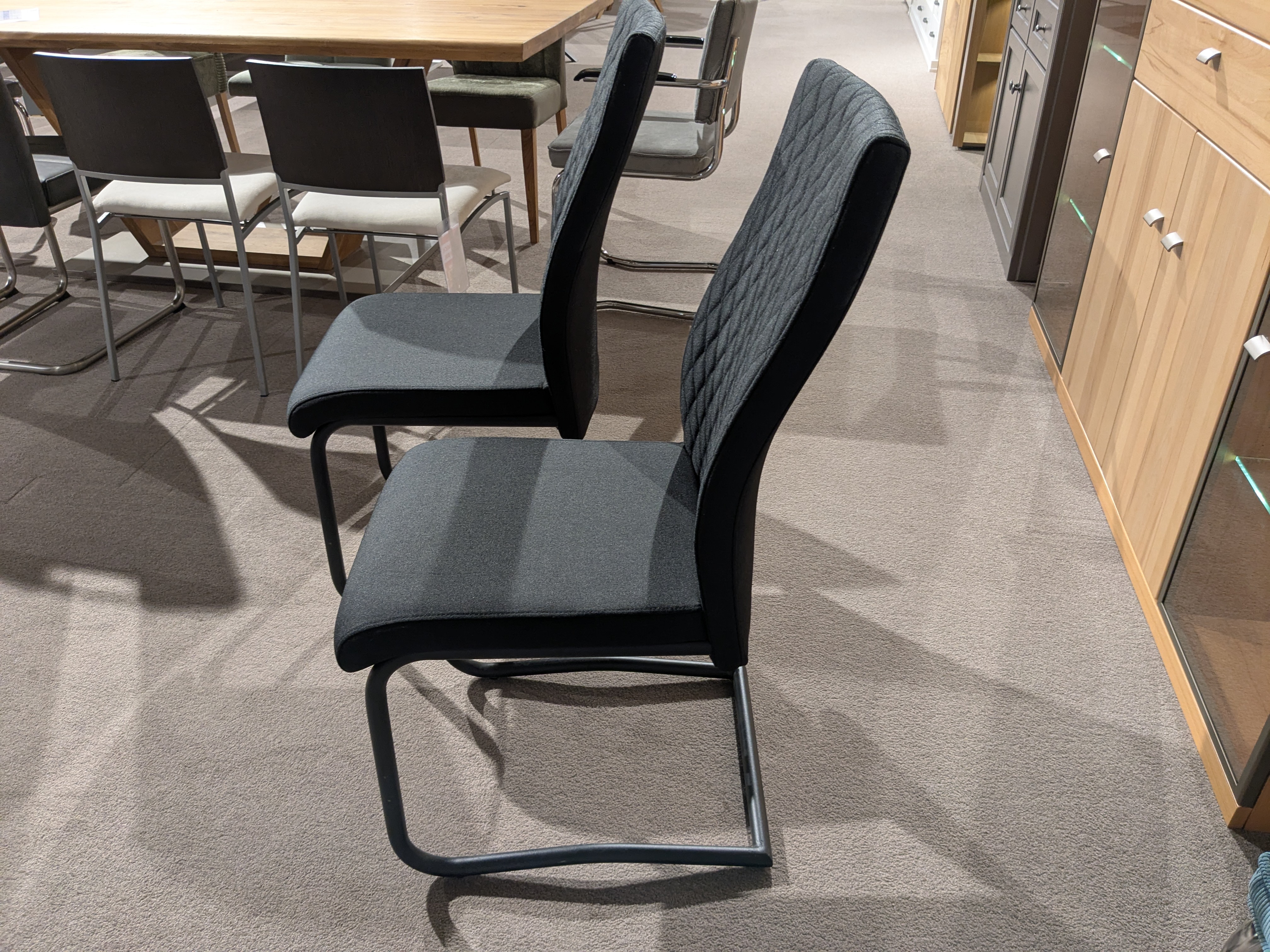 Stuhlsatz, Microfaser schwarz - MAGNE