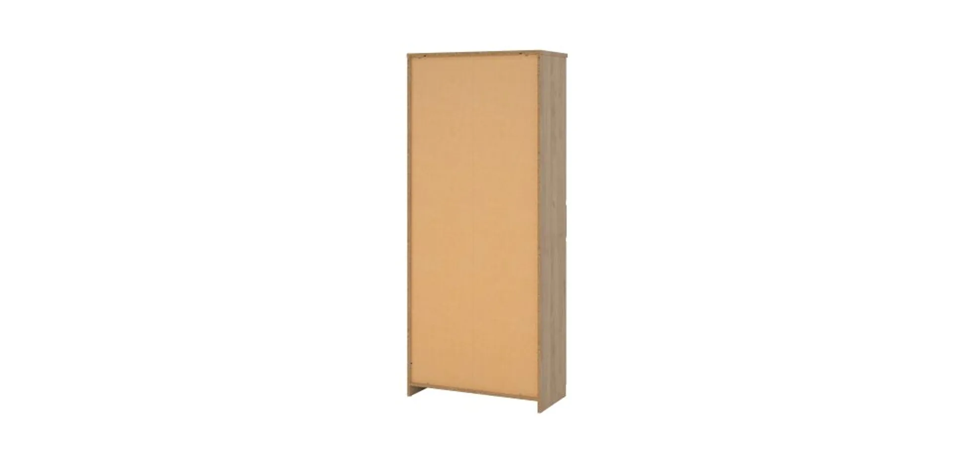 Schuhschrank - B ca. 81 cm, Jackson Hickory Nachbildung, Weiß