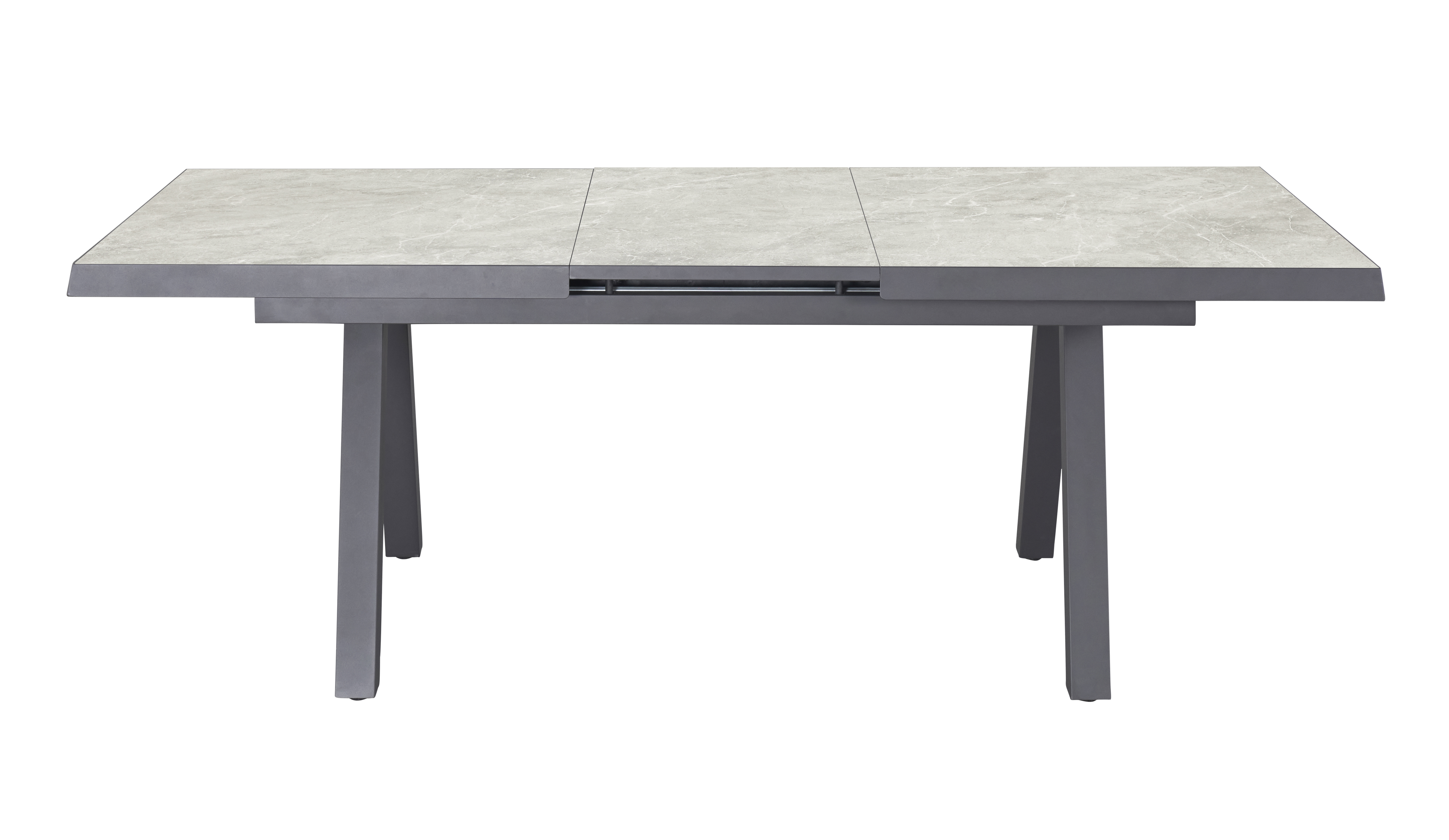 Ausziehtisch, Sintered Stone grau - Bari