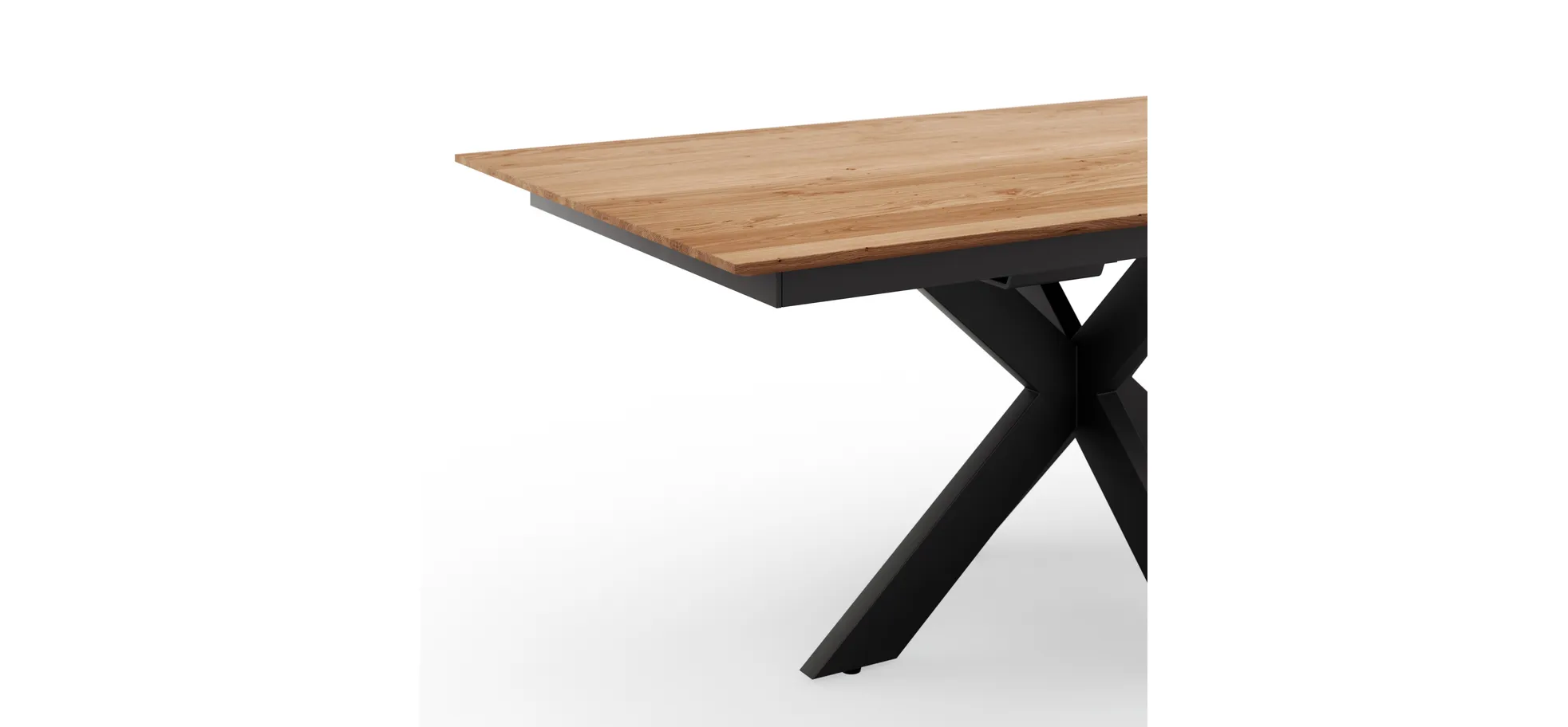 Esstisch, ausziehbar, Wildeiche geölt - Liora