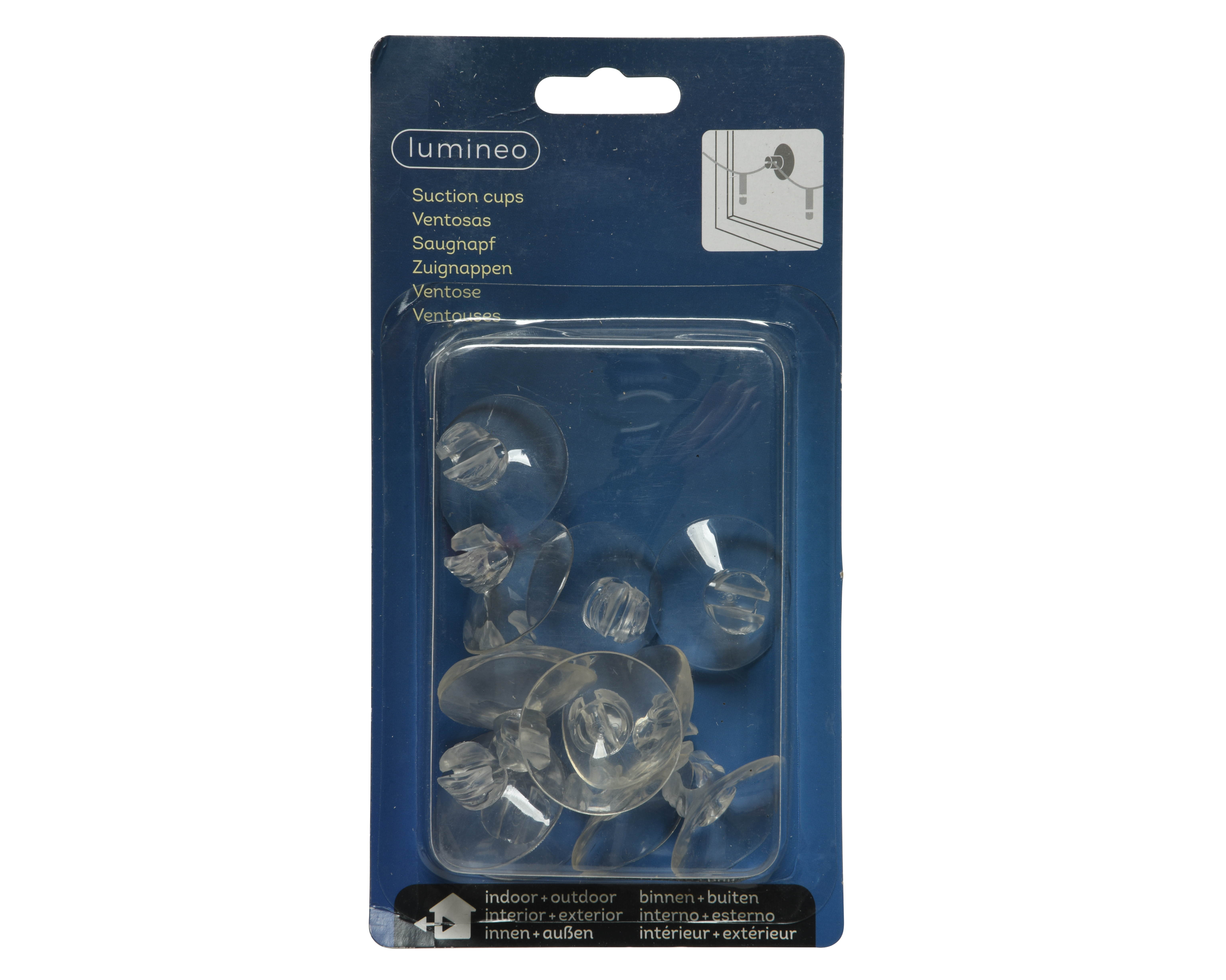 Saugnapf - klar, Plastik, L3.5-W3.5-H1.5cm