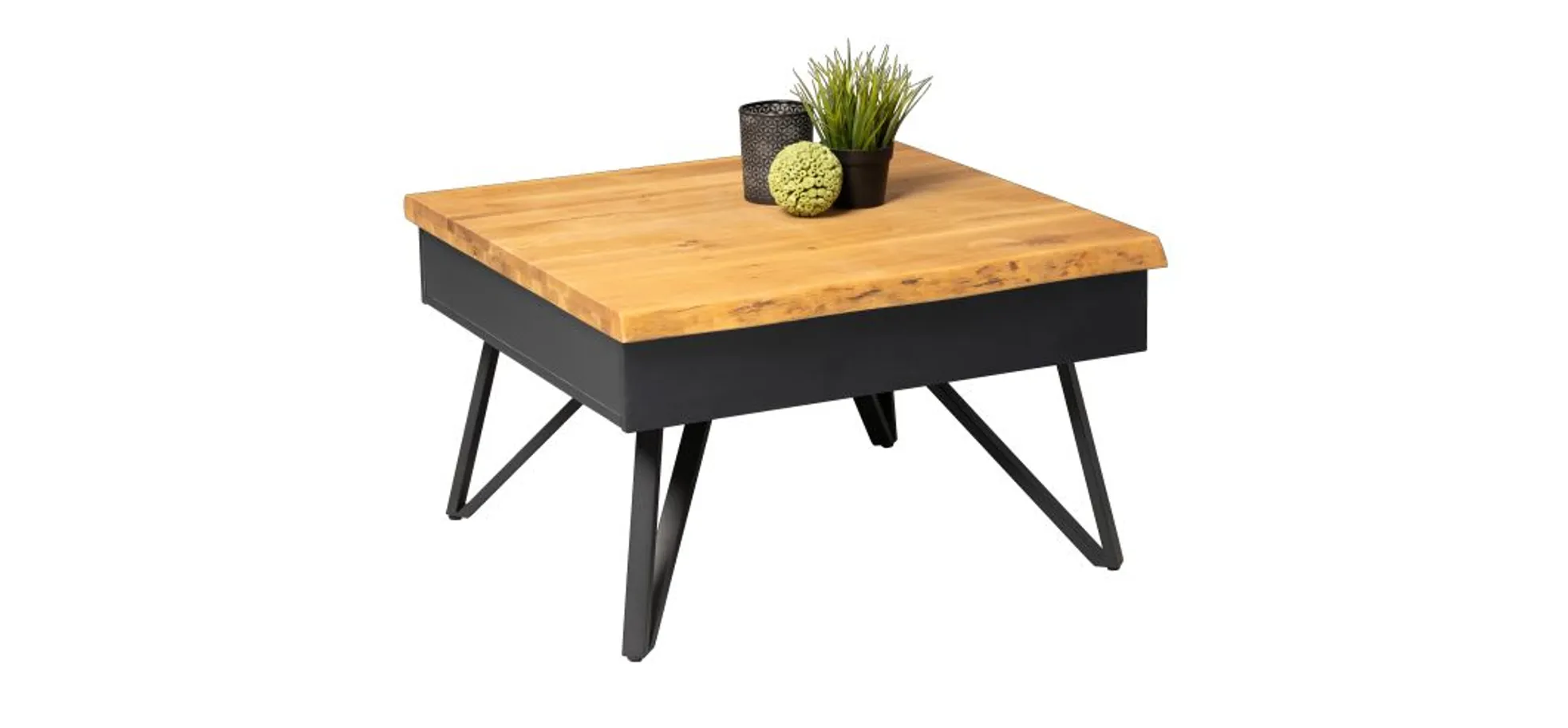 Couchtisch, Wildeiche, BHT 75x45x75 cm - Meira/Madline