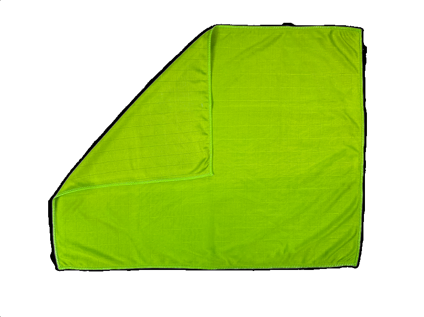 Poliertuch - limette-gelb