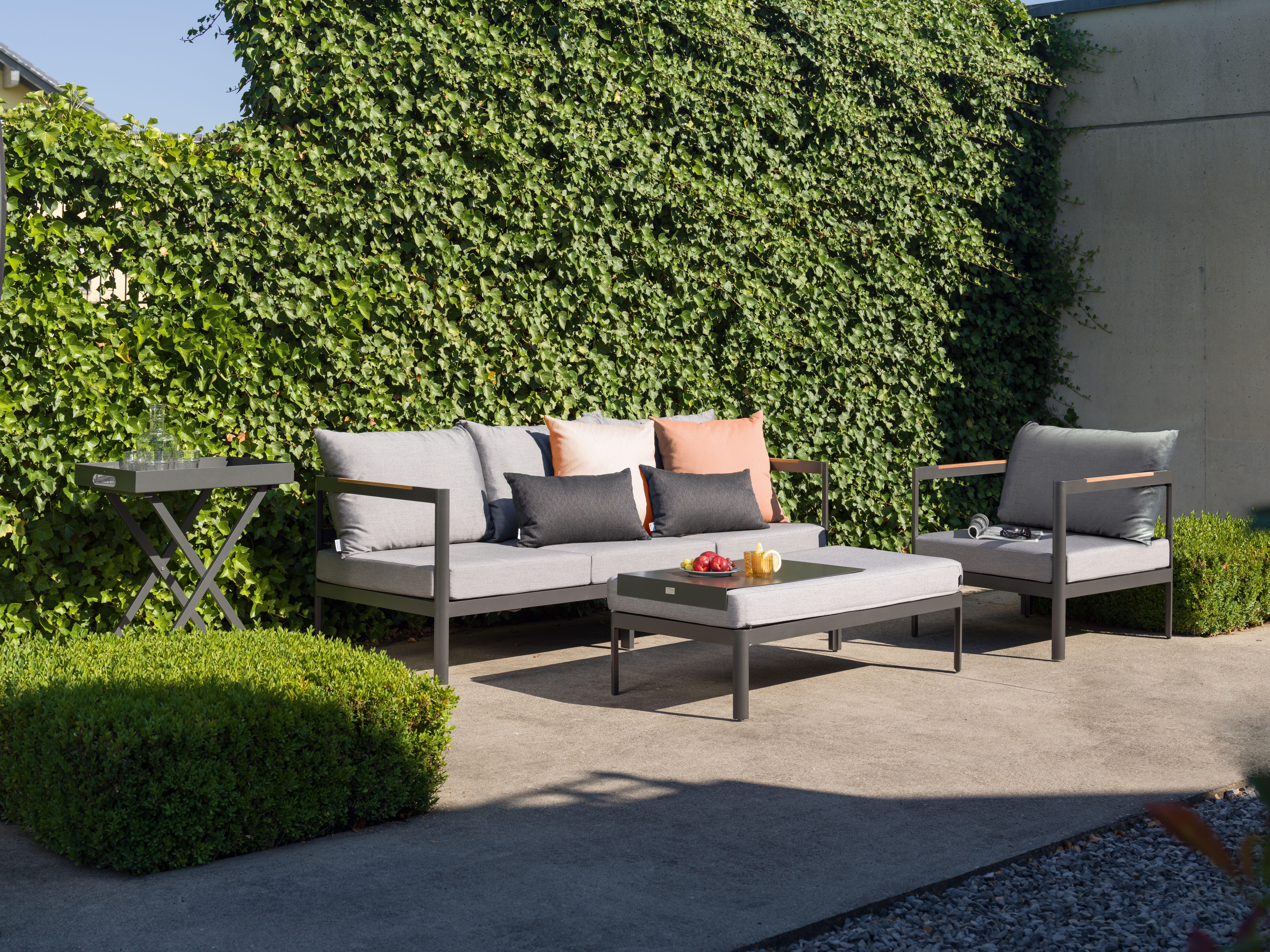 Sofa-Set, 3er und Liege, inkl. Polster - Viggo