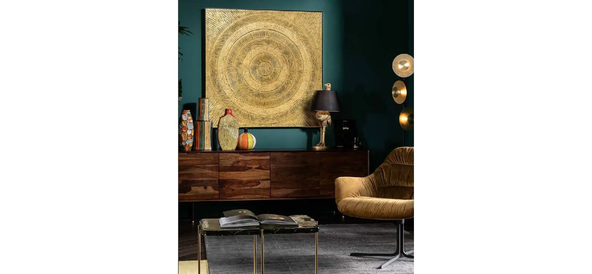 Objektbild - LB ca. 120x120 cm, Gold