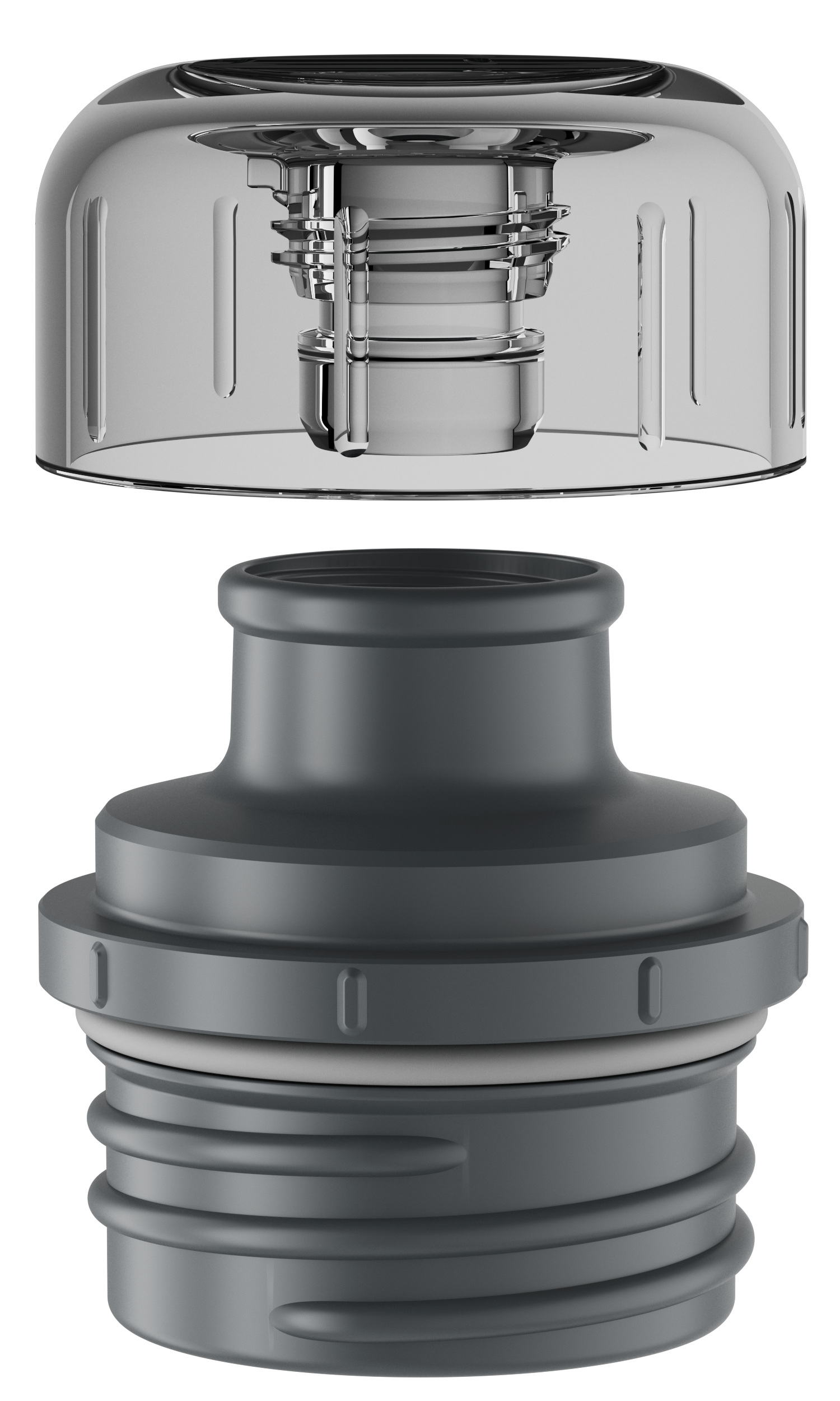 Isolier-Trinkbecher, cal 0,5l, scwarz - ISO BOTTLE