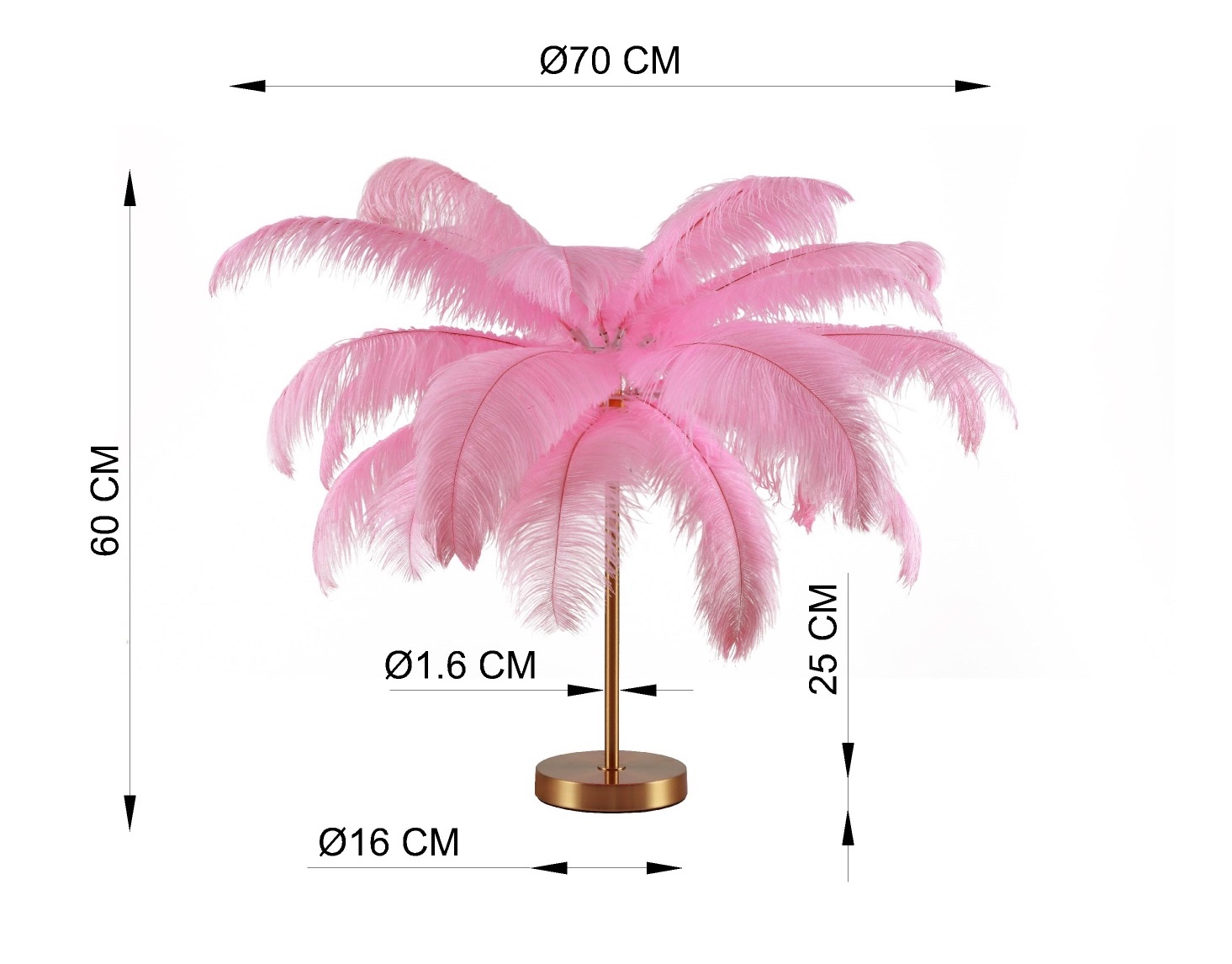 Tischleuchte Feather Palm, pimk - Leuchten