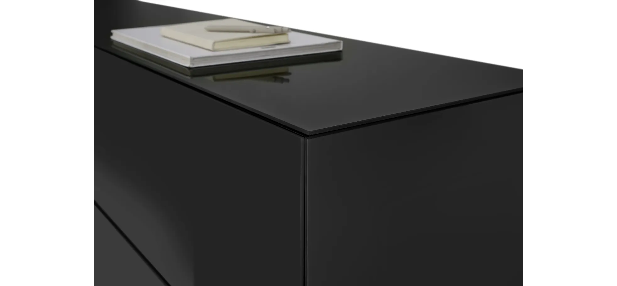 Lowboard - B ca. 181 cm, Schwarz
