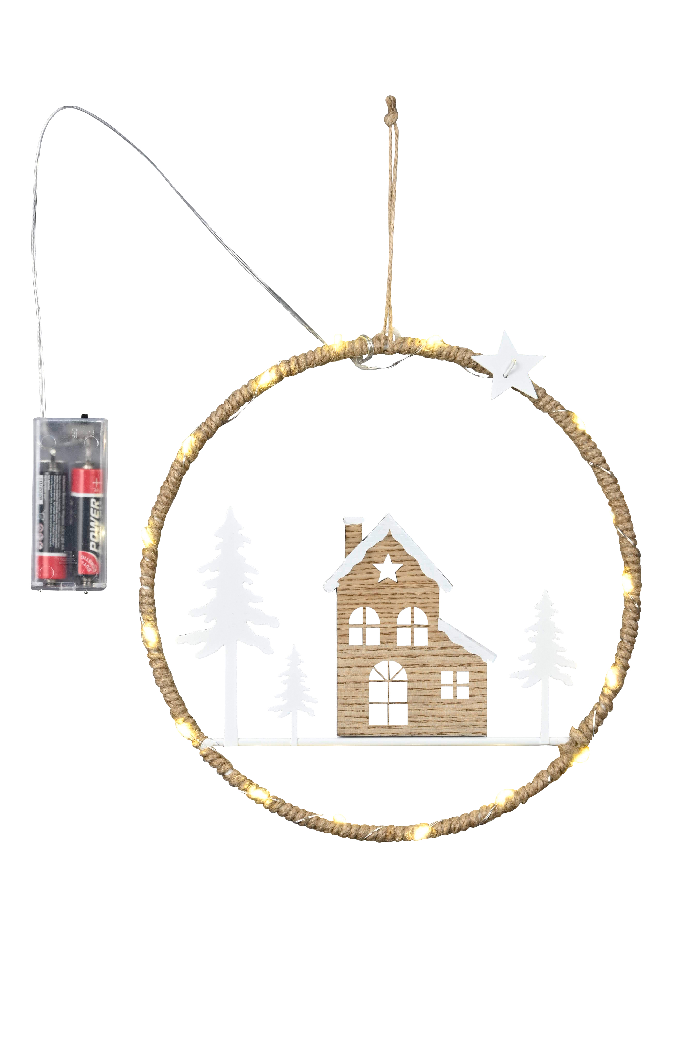 Ring LED - weiß-natur, 22,5cm