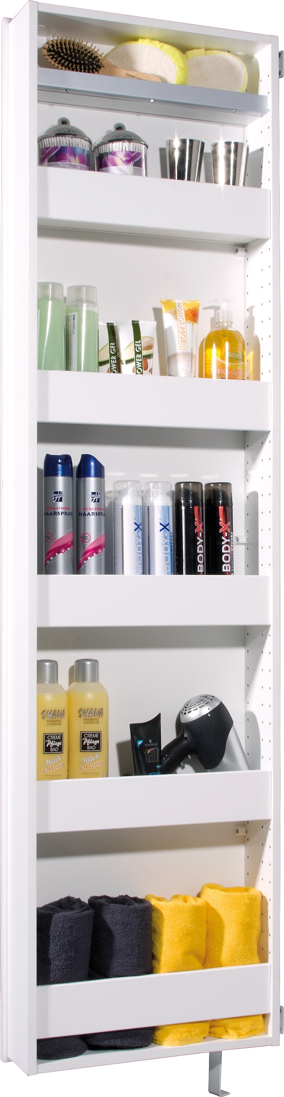 Spiegelschuhschrank, weiß  - GREDING