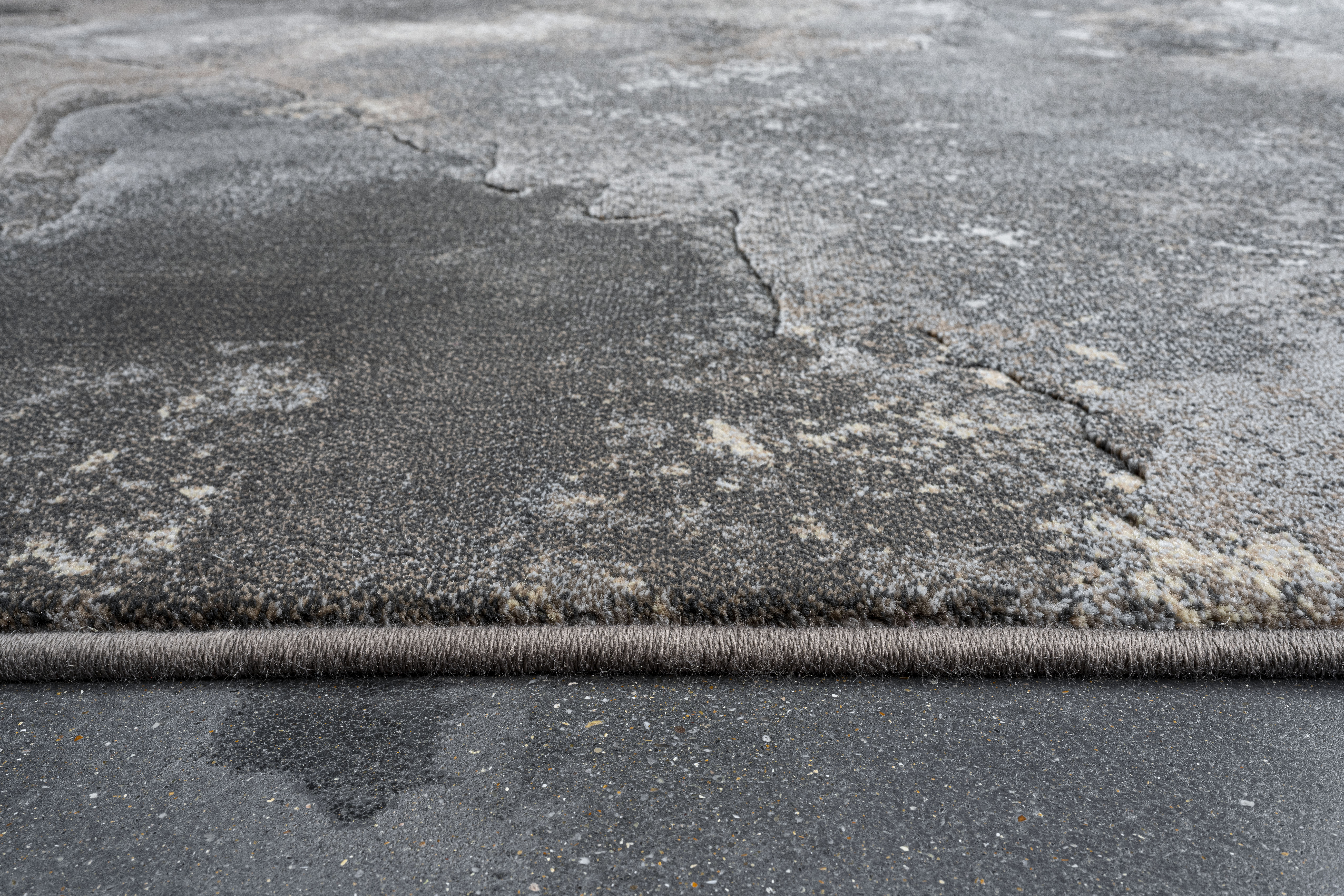 Webteppich, grau-braun, 160x230 cm - Rargentum