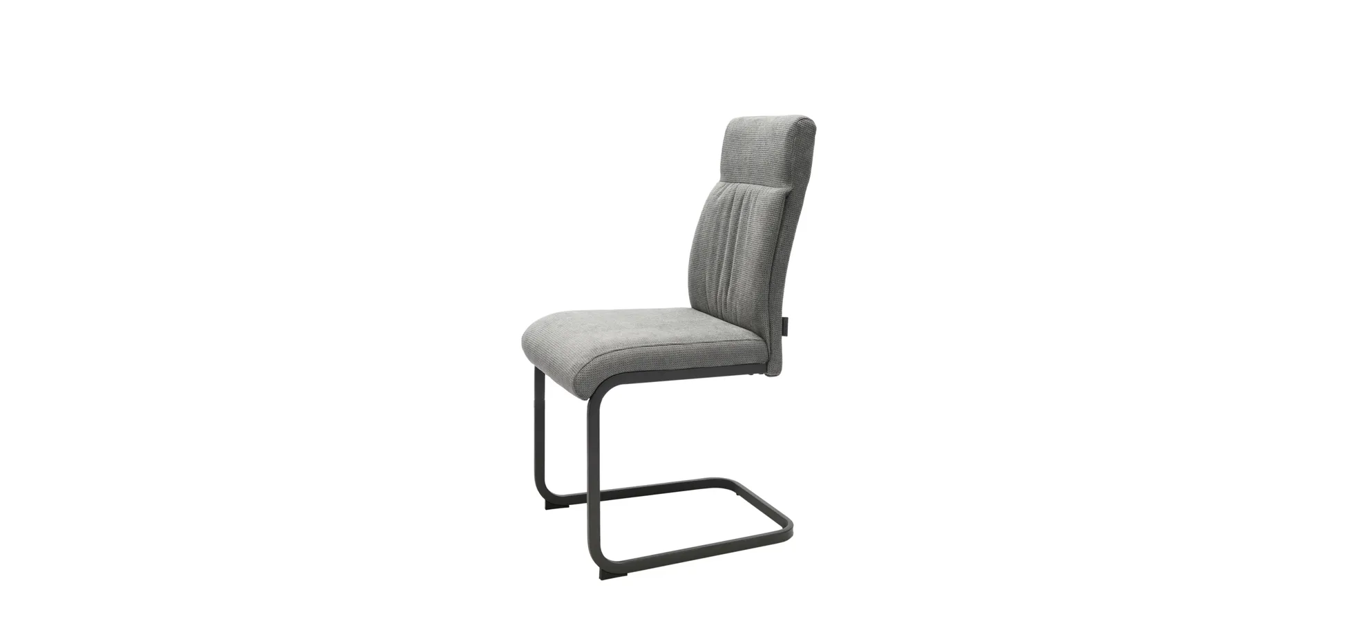 Schwingstuhl, Stoff silber - Maida