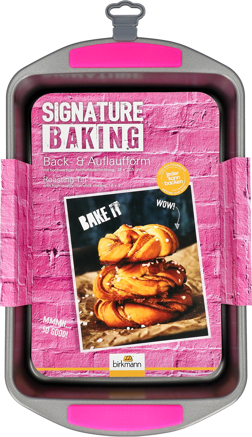 Back- u. Auflaufform Signature Baking, mit Griff - 33x22,5x5,5cm, mit Antihaftbeschichtung