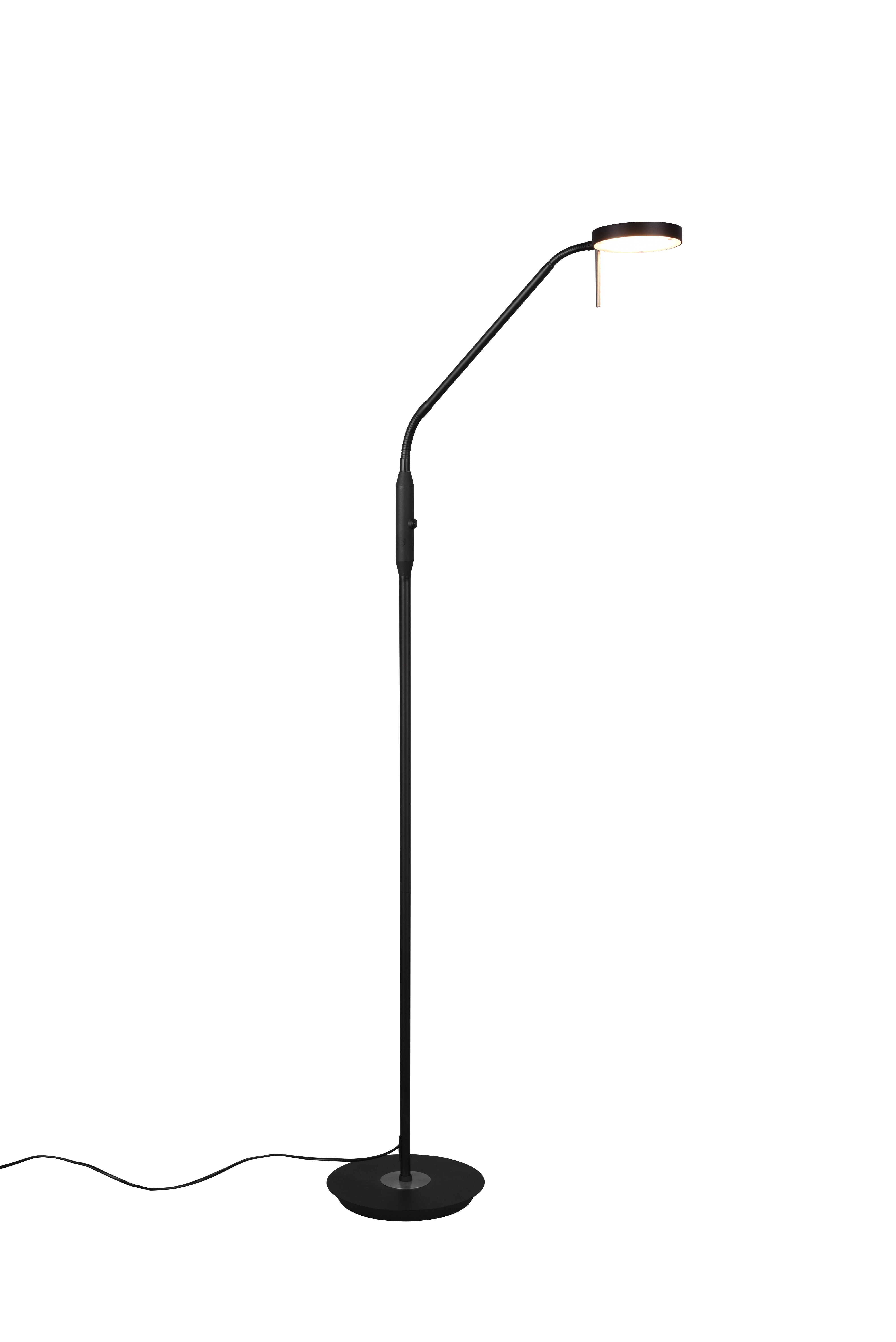 Stehleuchte Monza - 1flg., Metall/schwarz matt,25x145x50cm