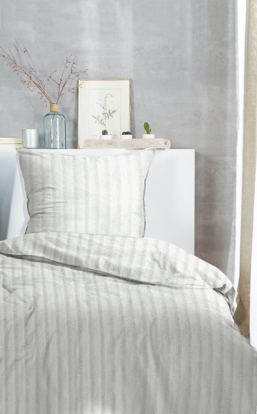 Renforce-Bettwäsche stonewashed Style - 155x220cm