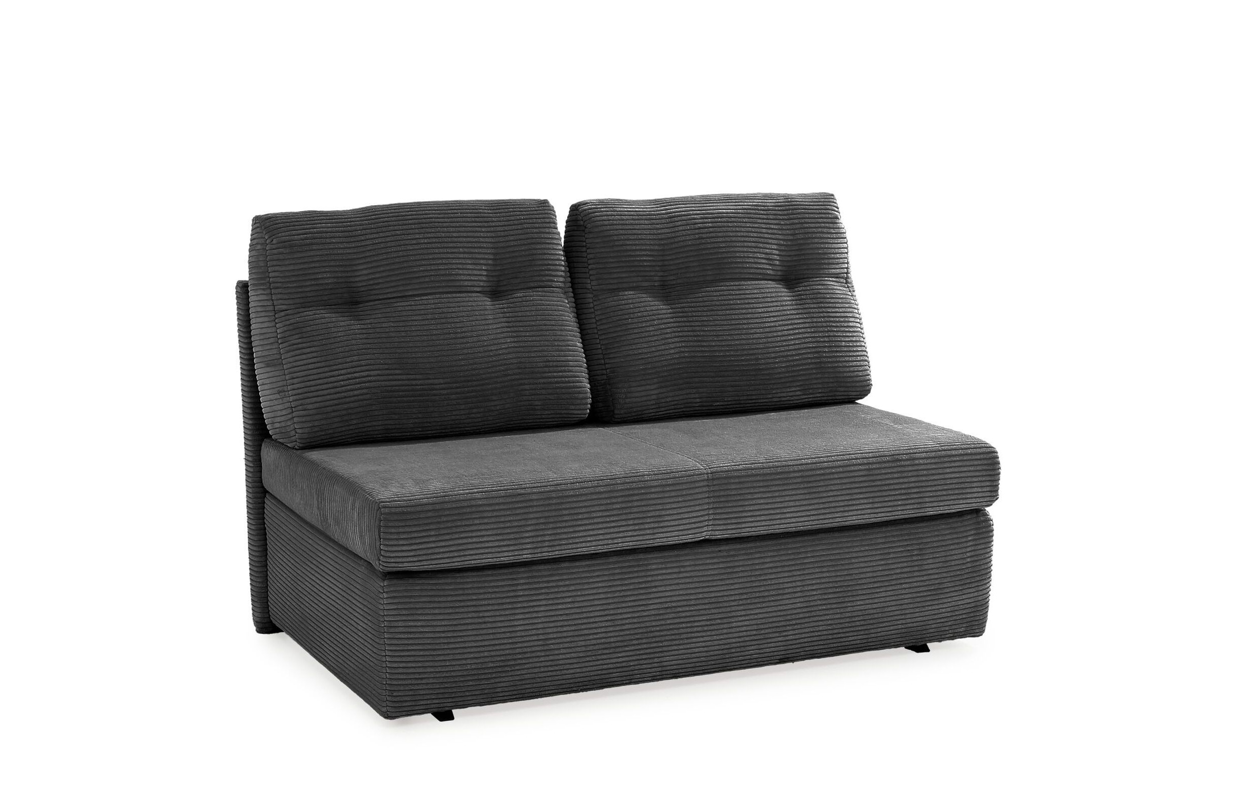 Funktionssofa, Cord grau, Schaumpolster - MyStyle 2195