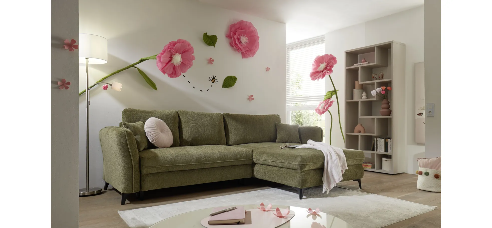 Raumteiler, Kaschmir matt Lack Nachbildung - Mirando