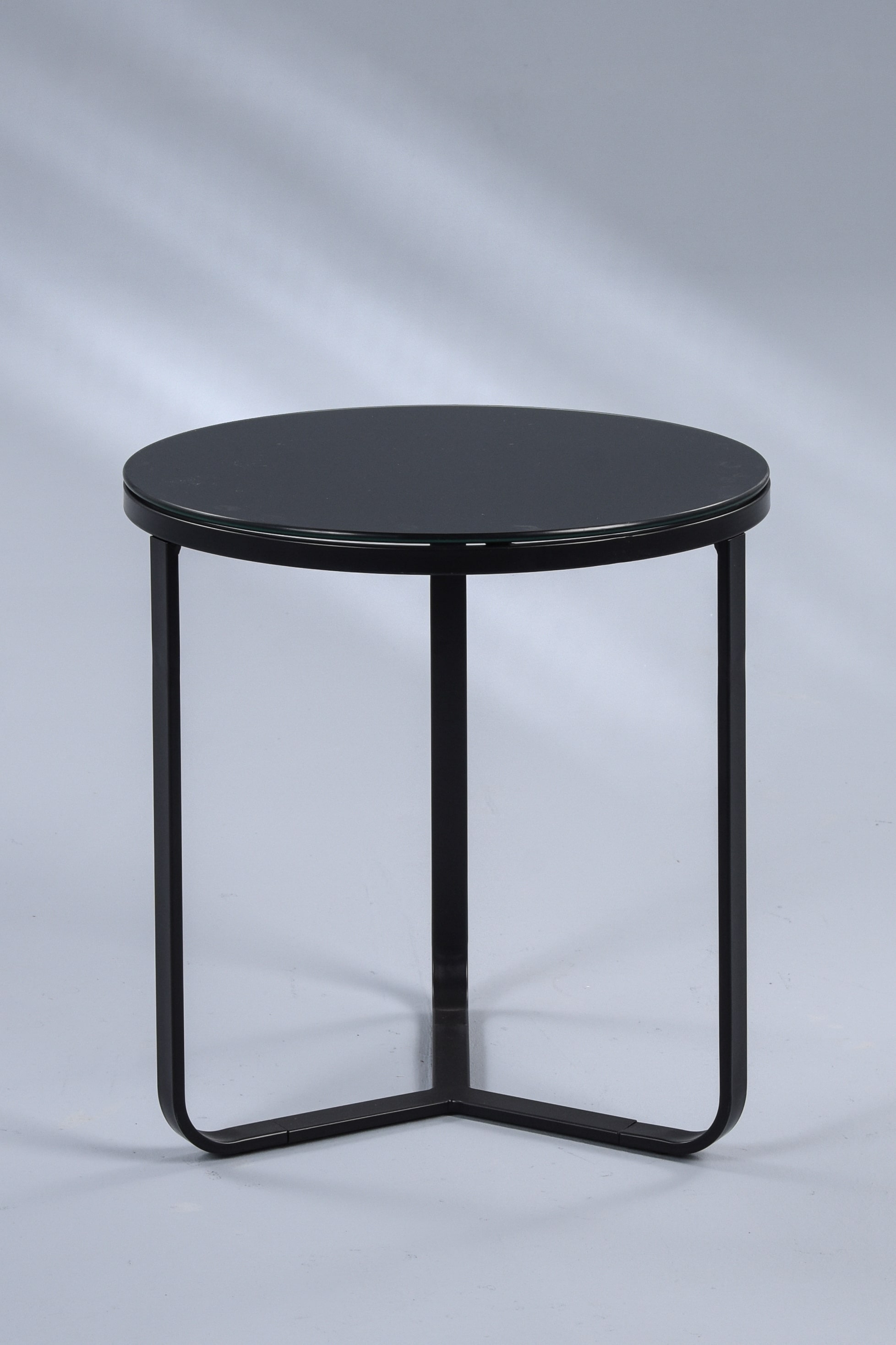 Couchtisch, Glas schwarz, Ø 50 cm - Marika