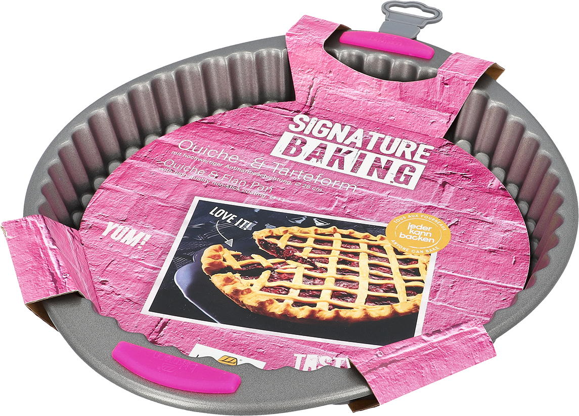 Quicheform Signature Baking, mit Griff - Ø 28cm, Höhe 4cm, mit Antihaftbeschichtung