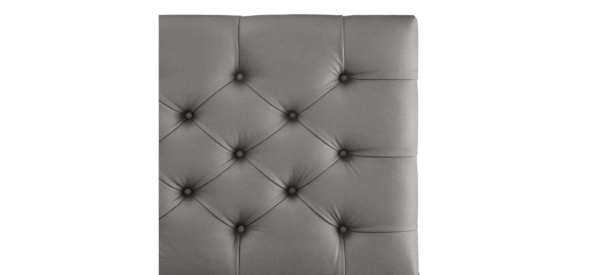 Boxspringbett, Stoff grau   - Sandrin E 