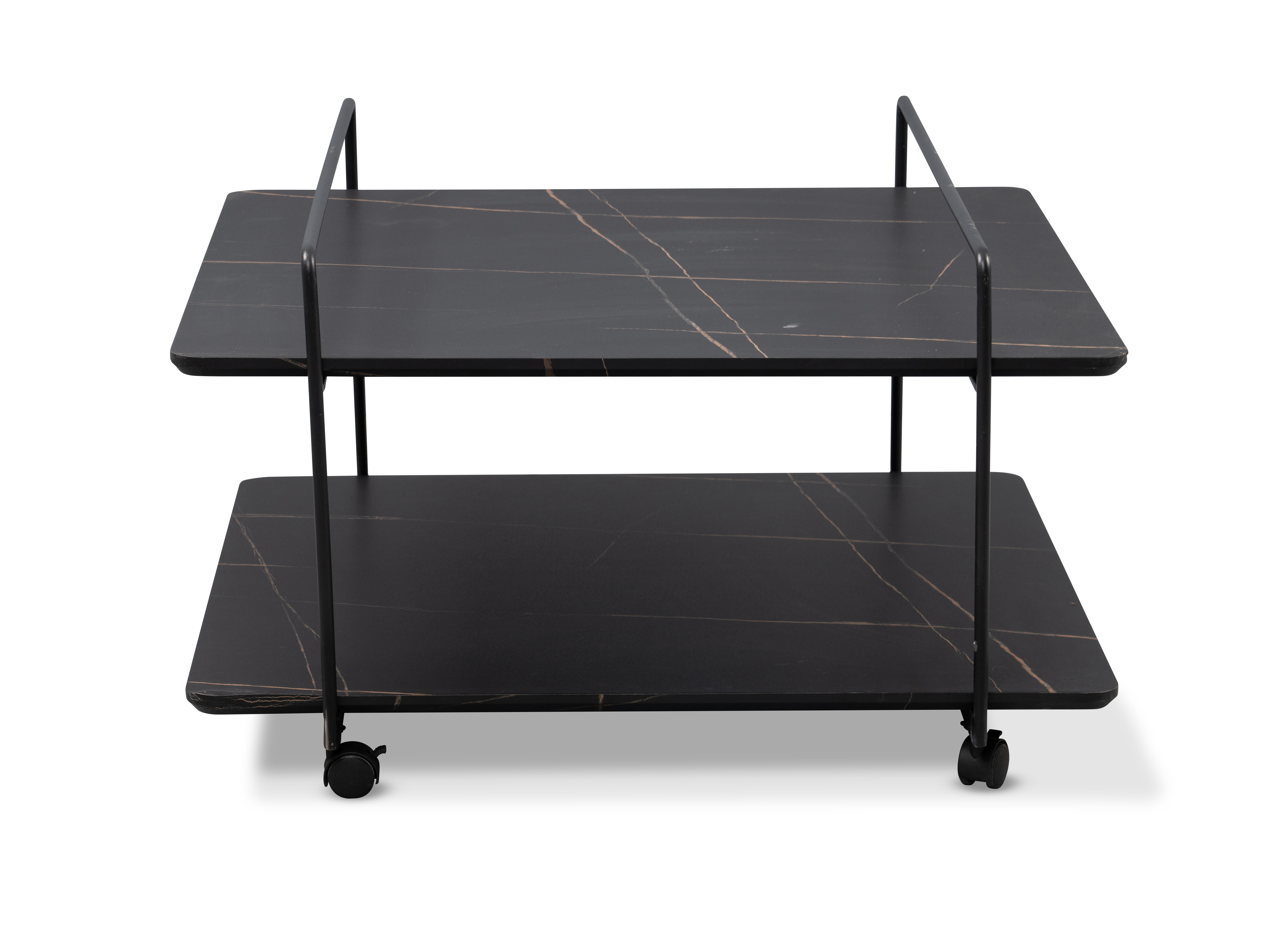 Couchtisch, MDF Marmoroptik, 80 cm breit - Mieke