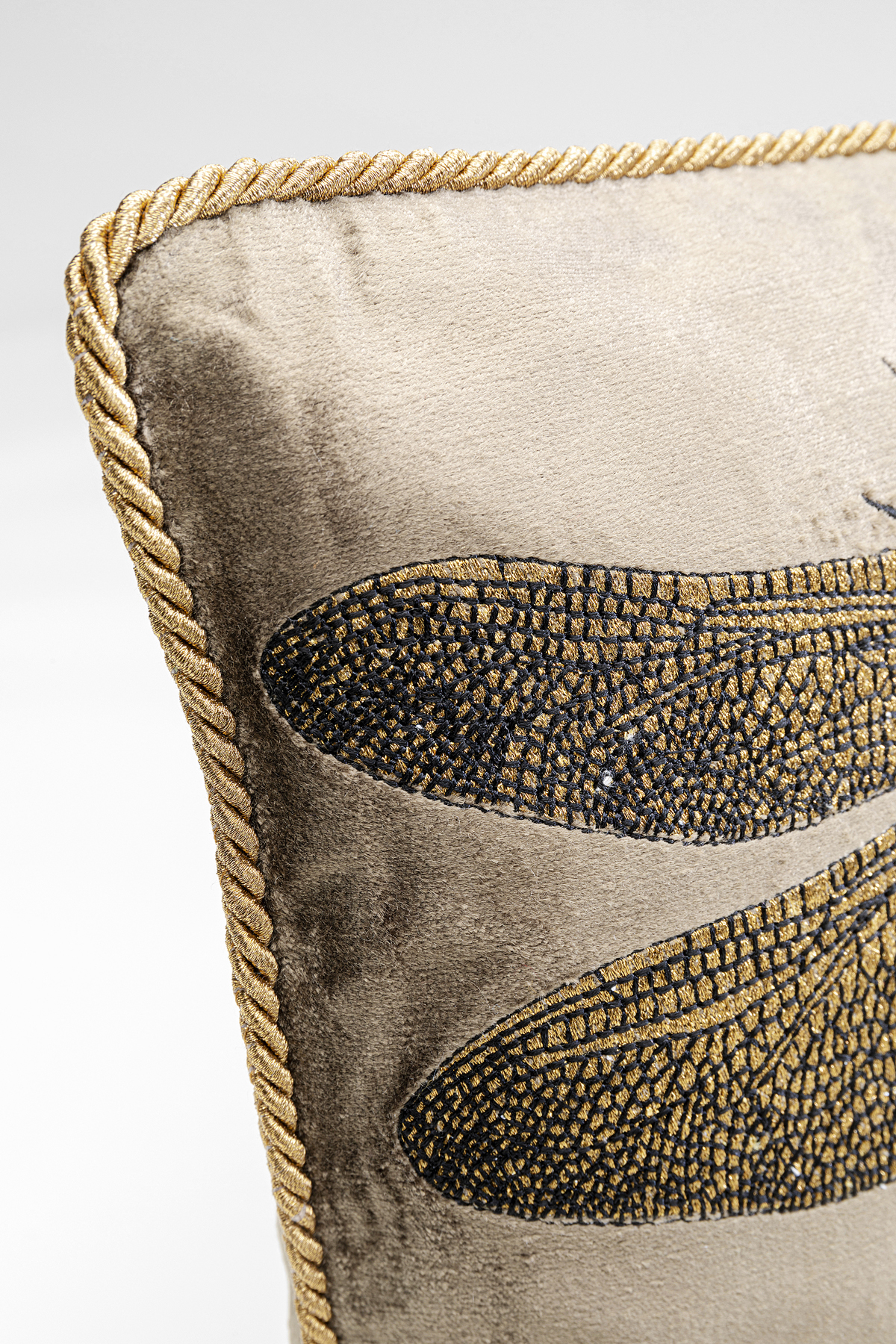 Kissen Glitter Dragonfly, braun - Accessoires