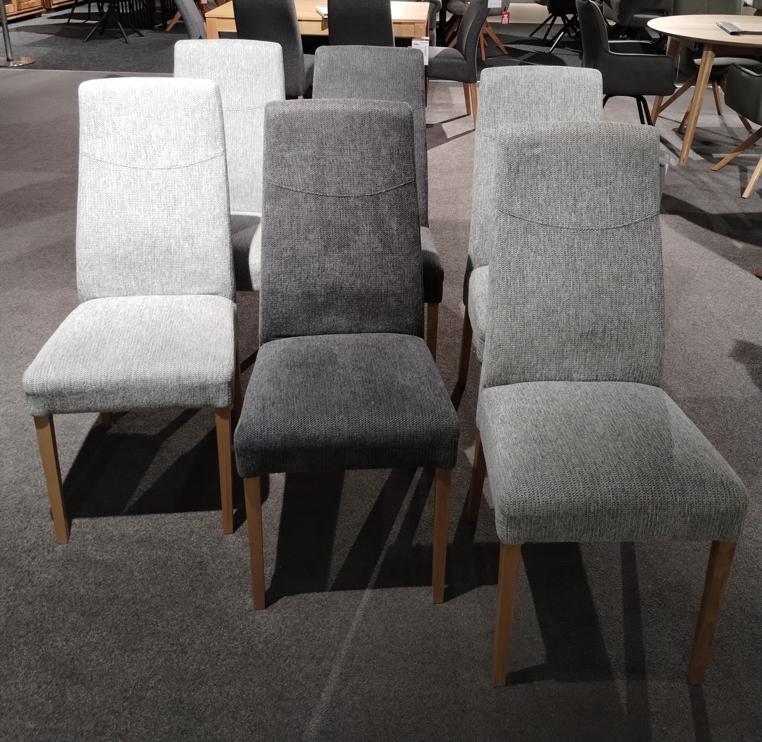 Stuhlsatz, 6er-Set, Eiche natur lackiert - LS24 Fantina