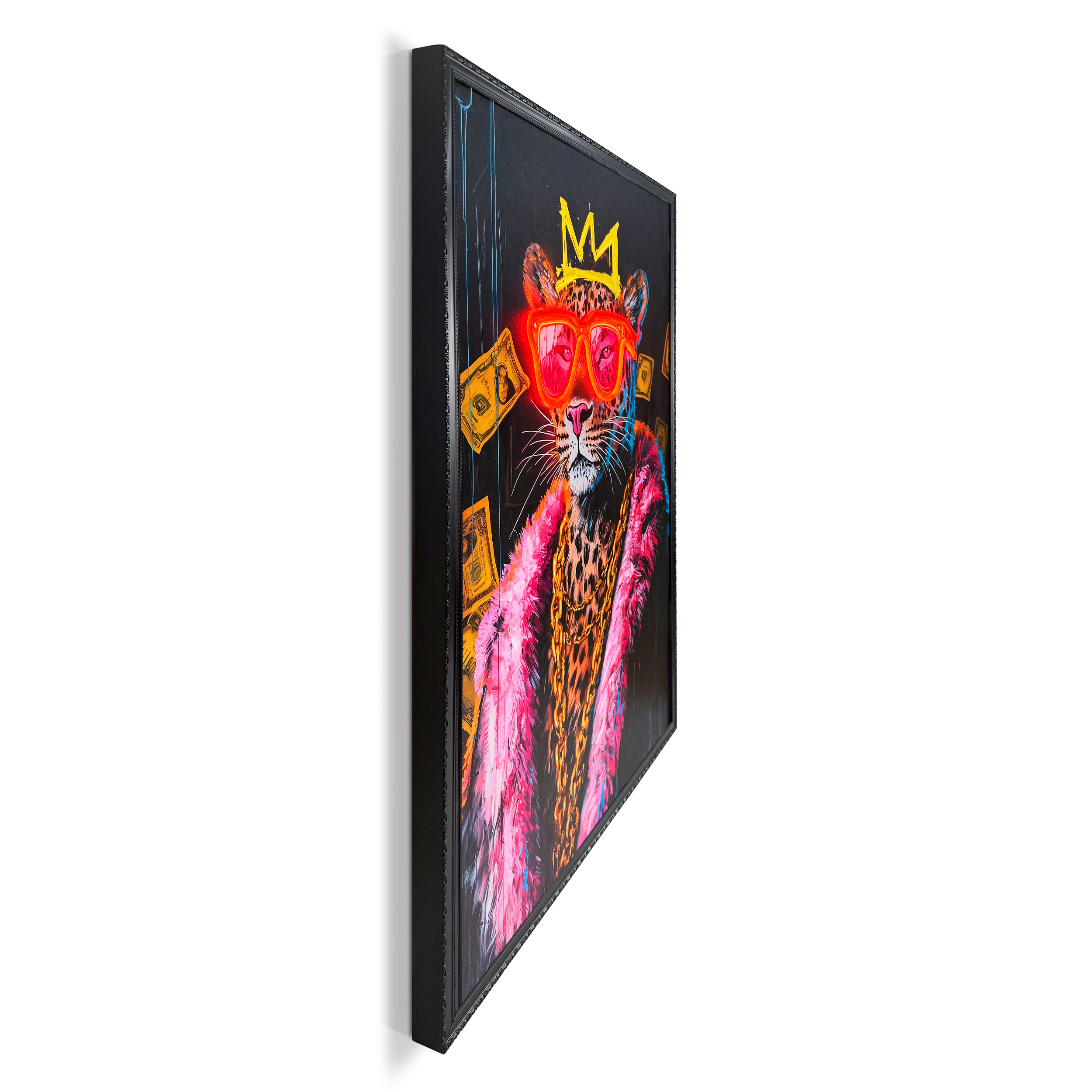Neon LED Art Black - 70x100cm, pimpin leo