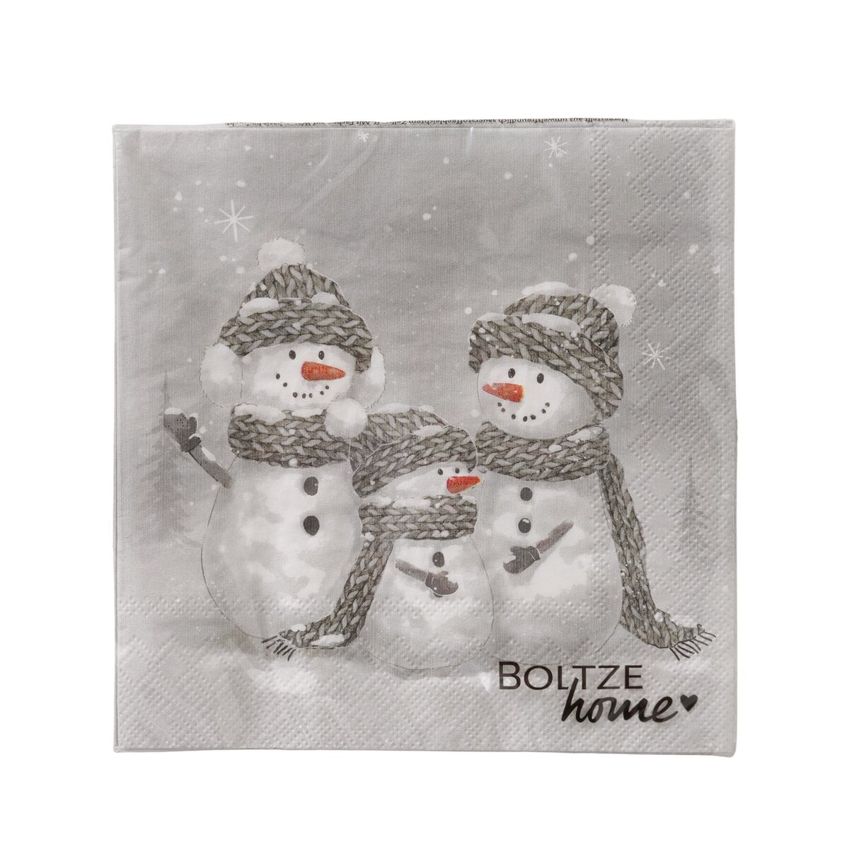 Servietten Frosty, 20 tlg., 2 sort. - Schneemann, Papier