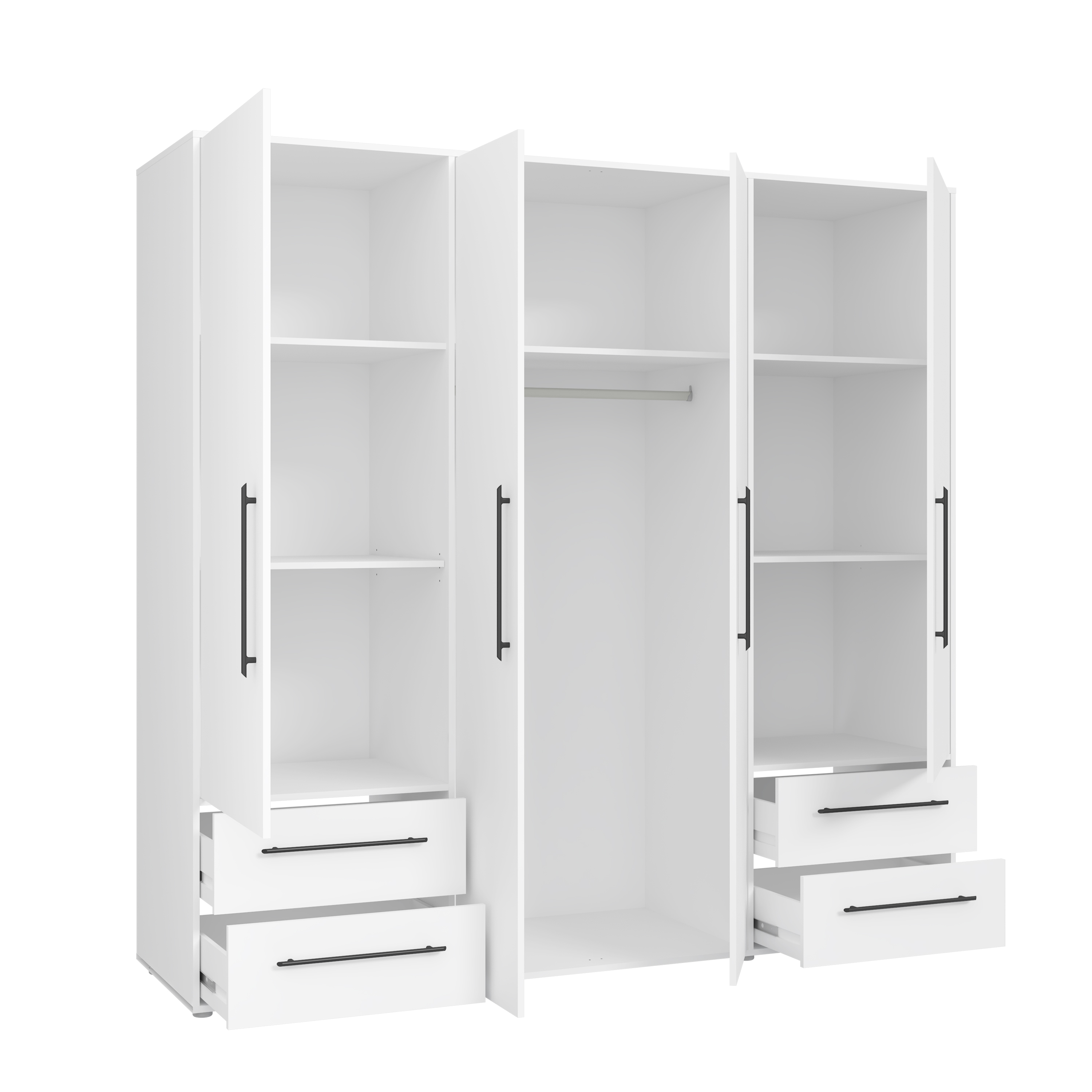 Drehtürenschrank, weiß - Fathie