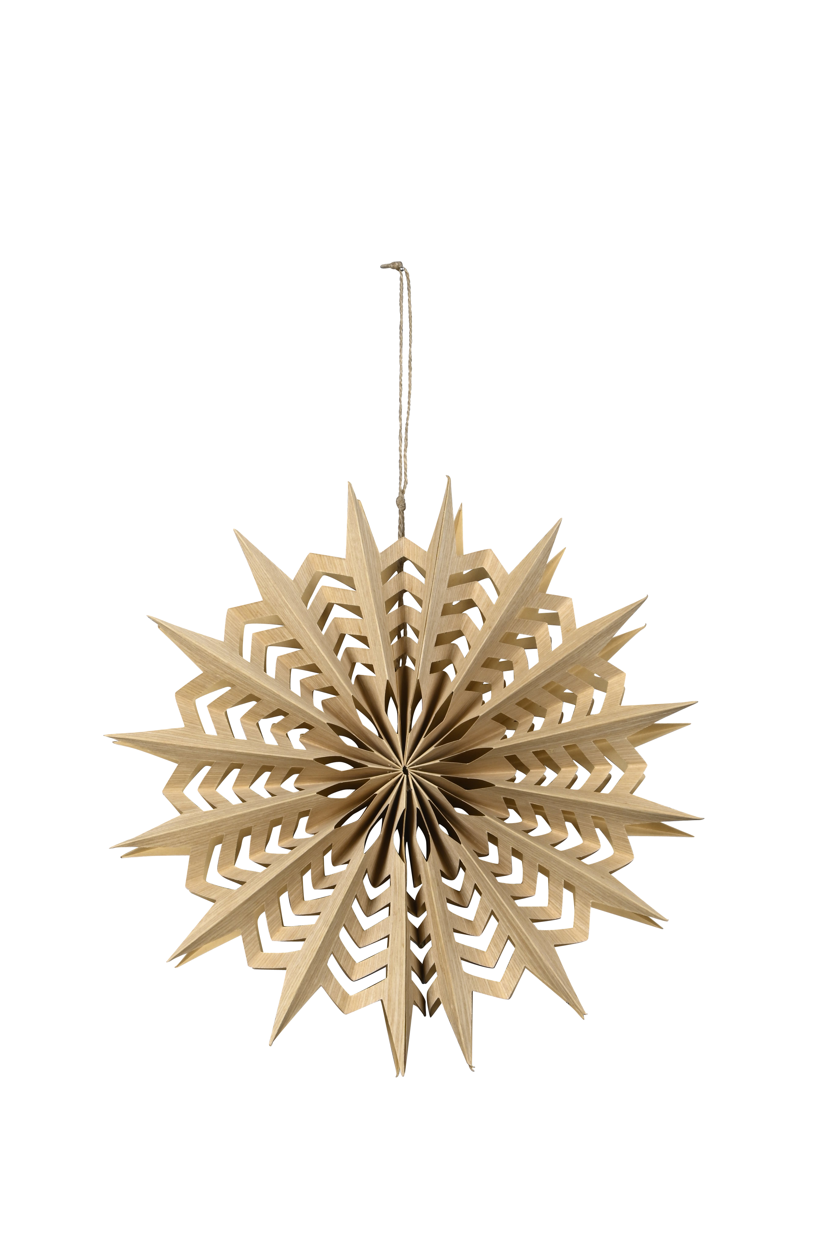Schneeflocke Hänger - natur, 20cm