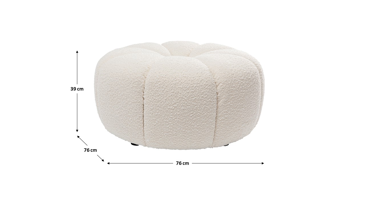 Hocker Peppo Lounge, weiß - Möbel