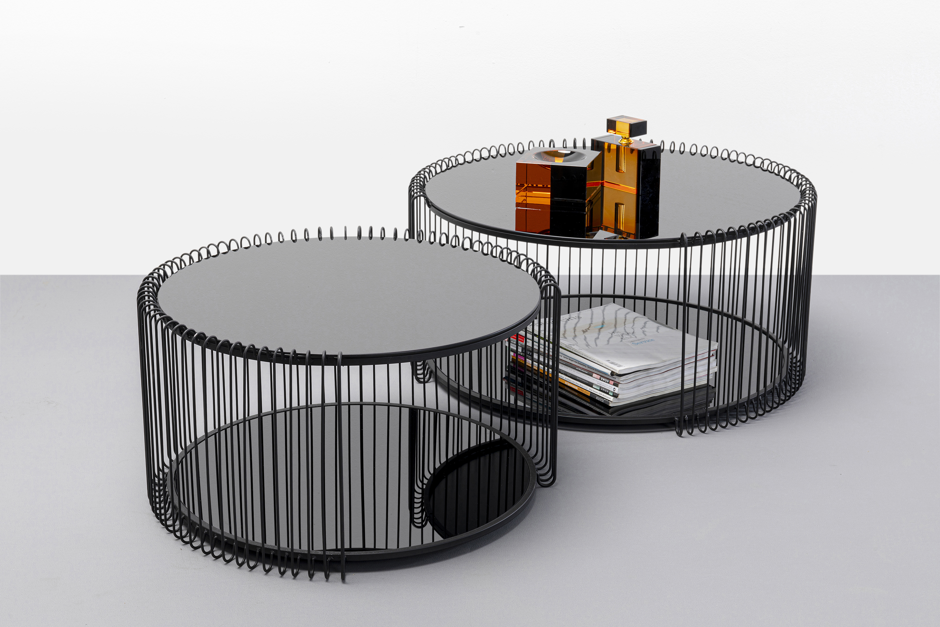 Couchtisch Wire Double, schwarz - Couchtisch