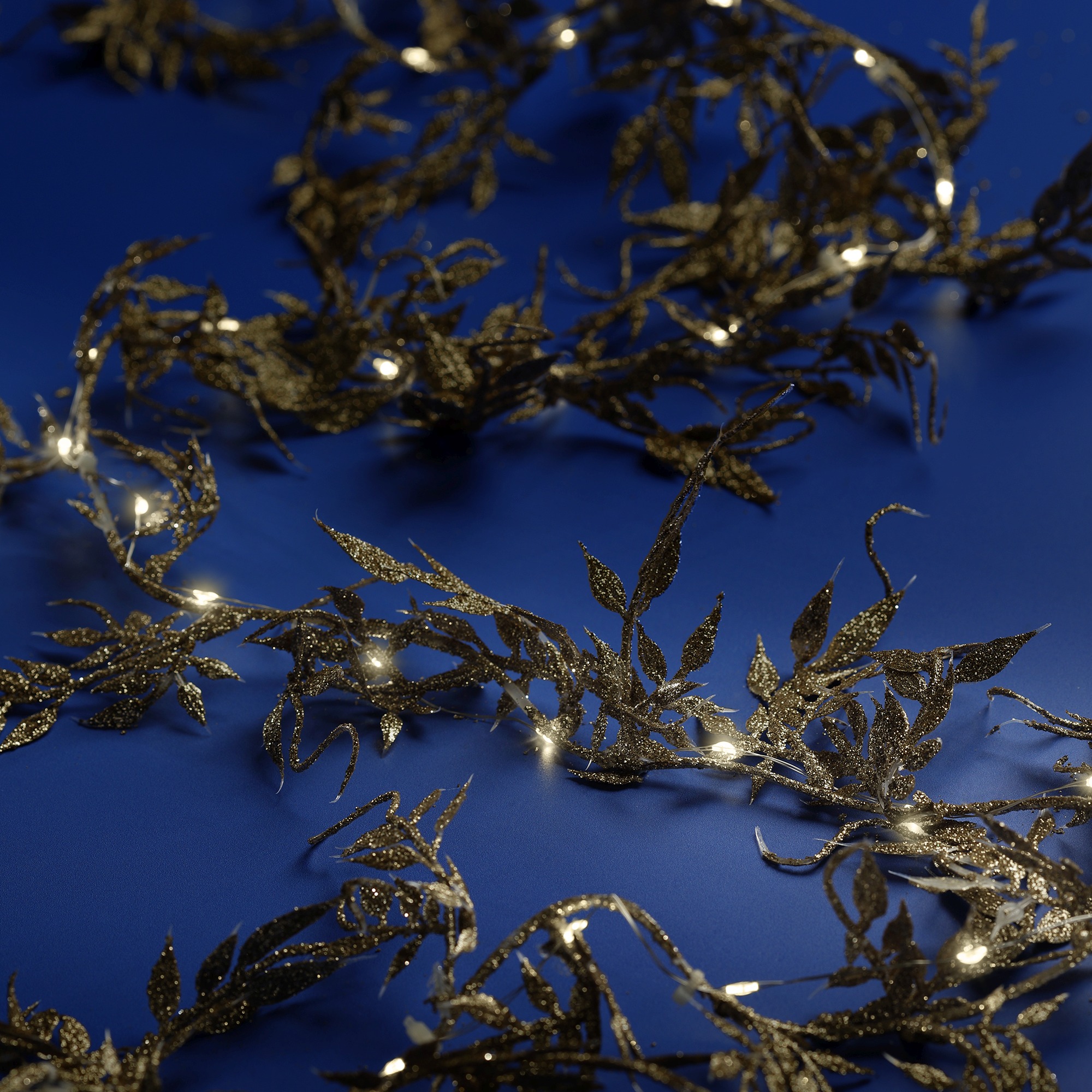 LED Deco Strang - silber/warmes weiss, PVC, 150cm-30L