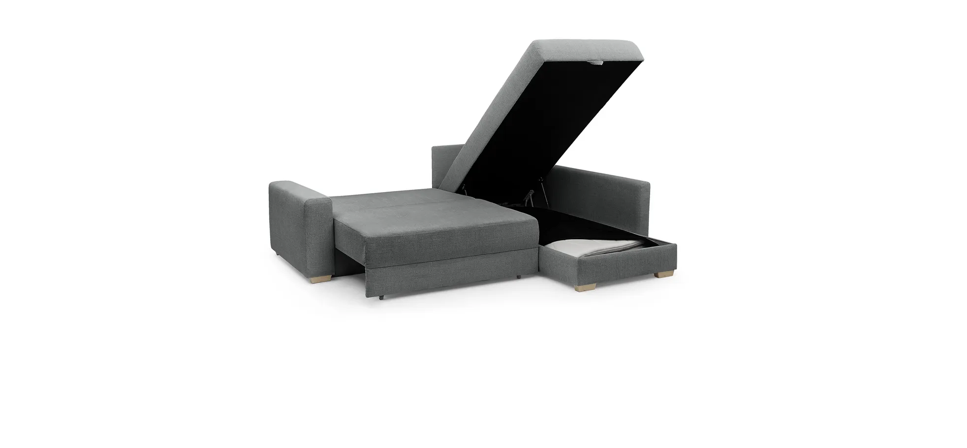 Ecksofa Jyte, Kaltschaumtopper - Jyte