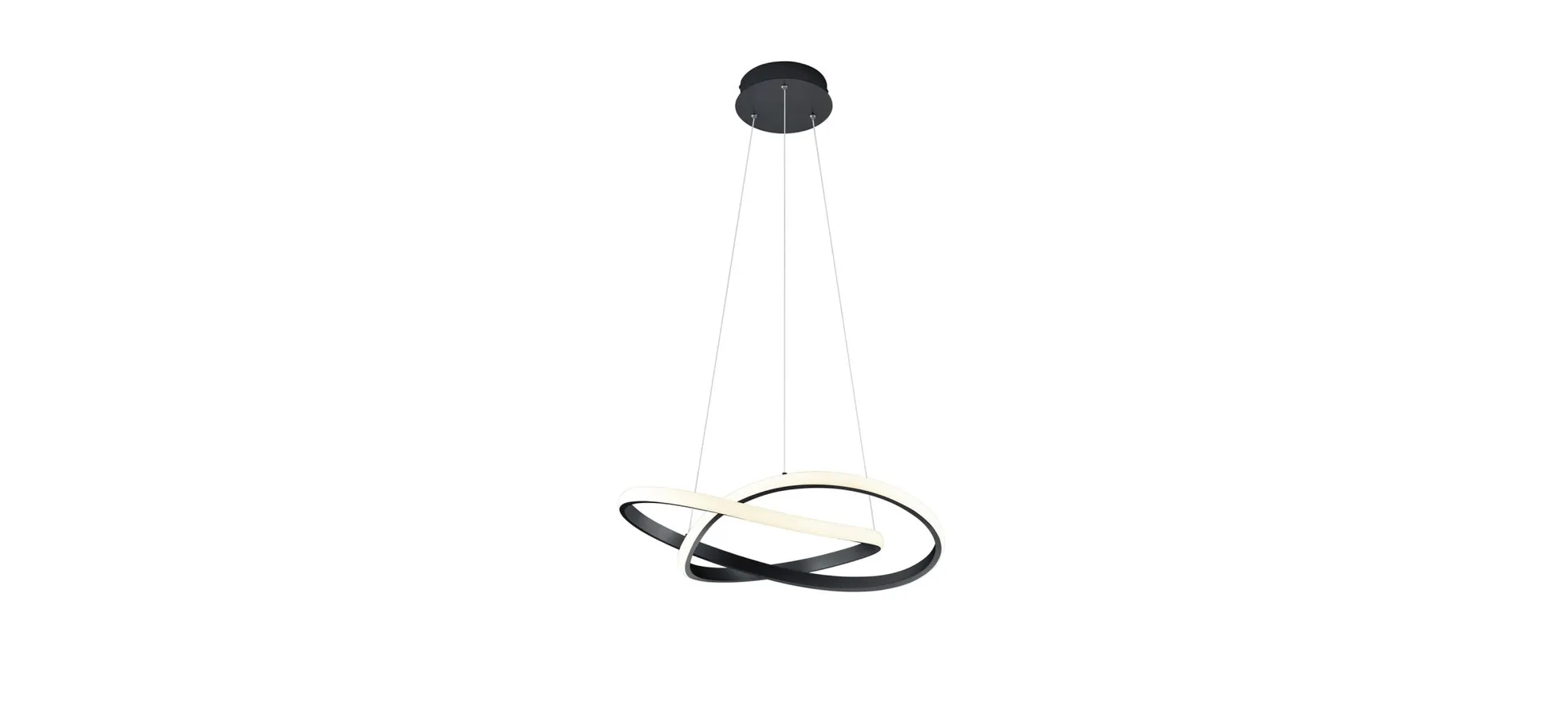 LED-Pendelleuchte - DH ca. 60x18,5 cm - weiß
