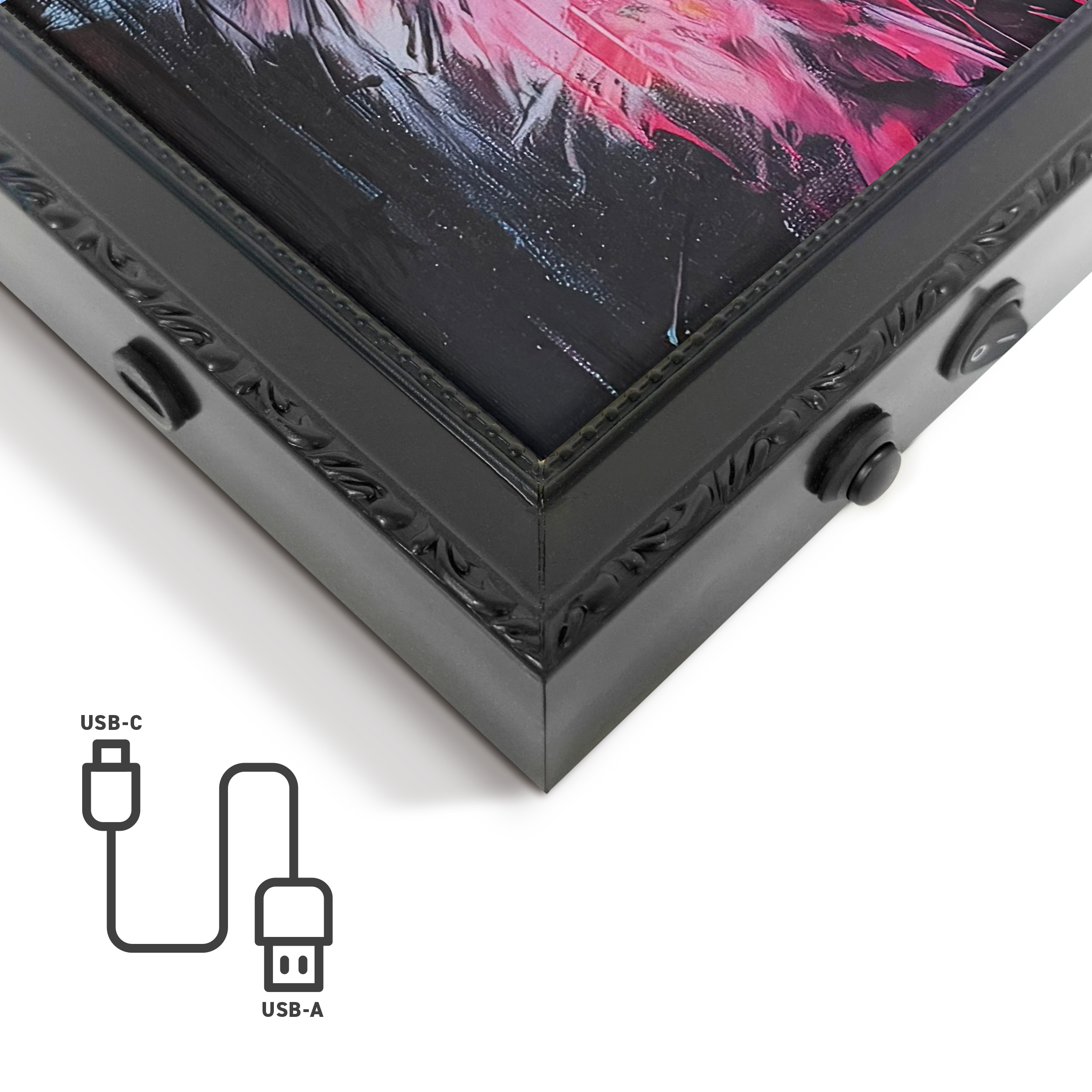 Neon LED Art Black - 70x100cm, pimpin leo