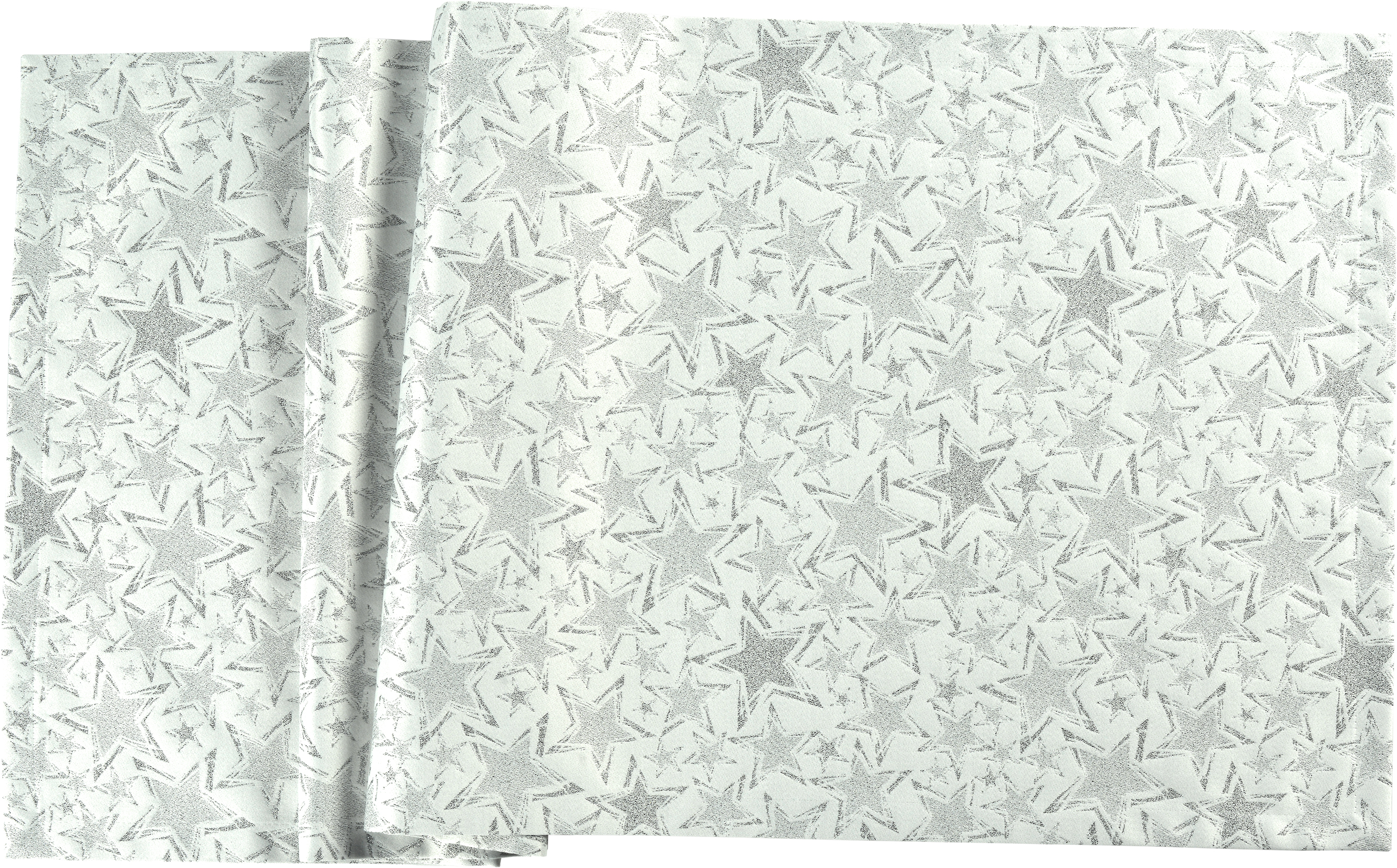 Tischläufer Stelle - 40x100cm, ecru/silver