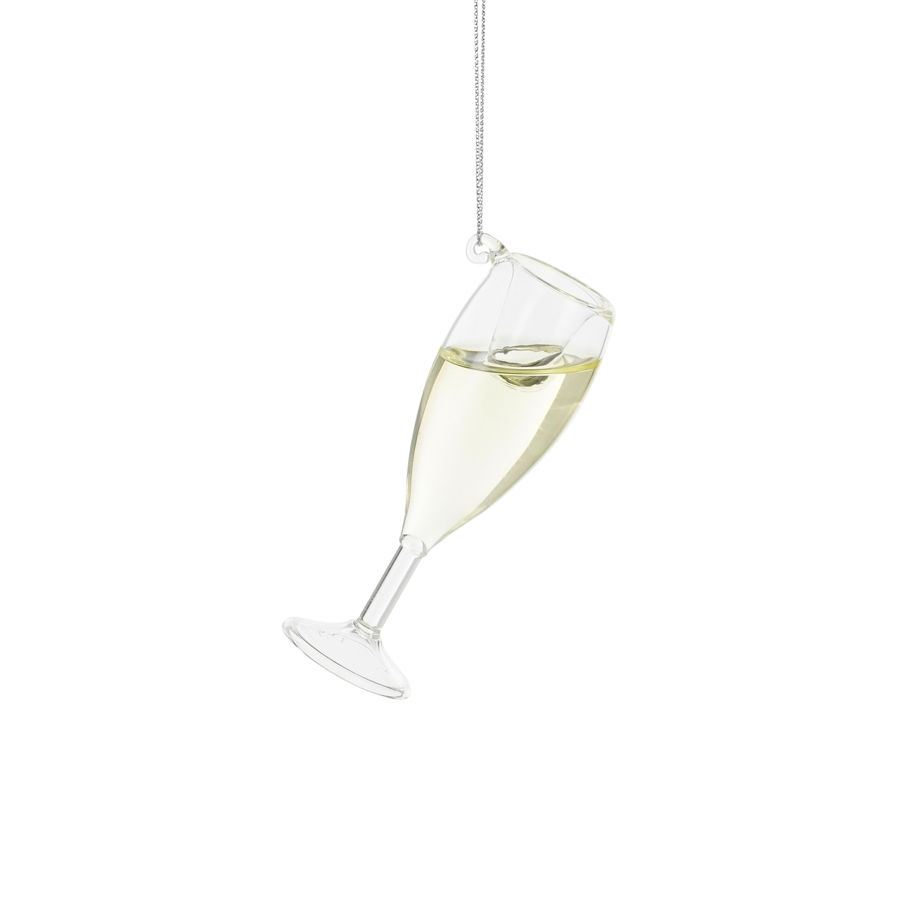 Ornament Sektglas - champagner - h9,5xd3cm