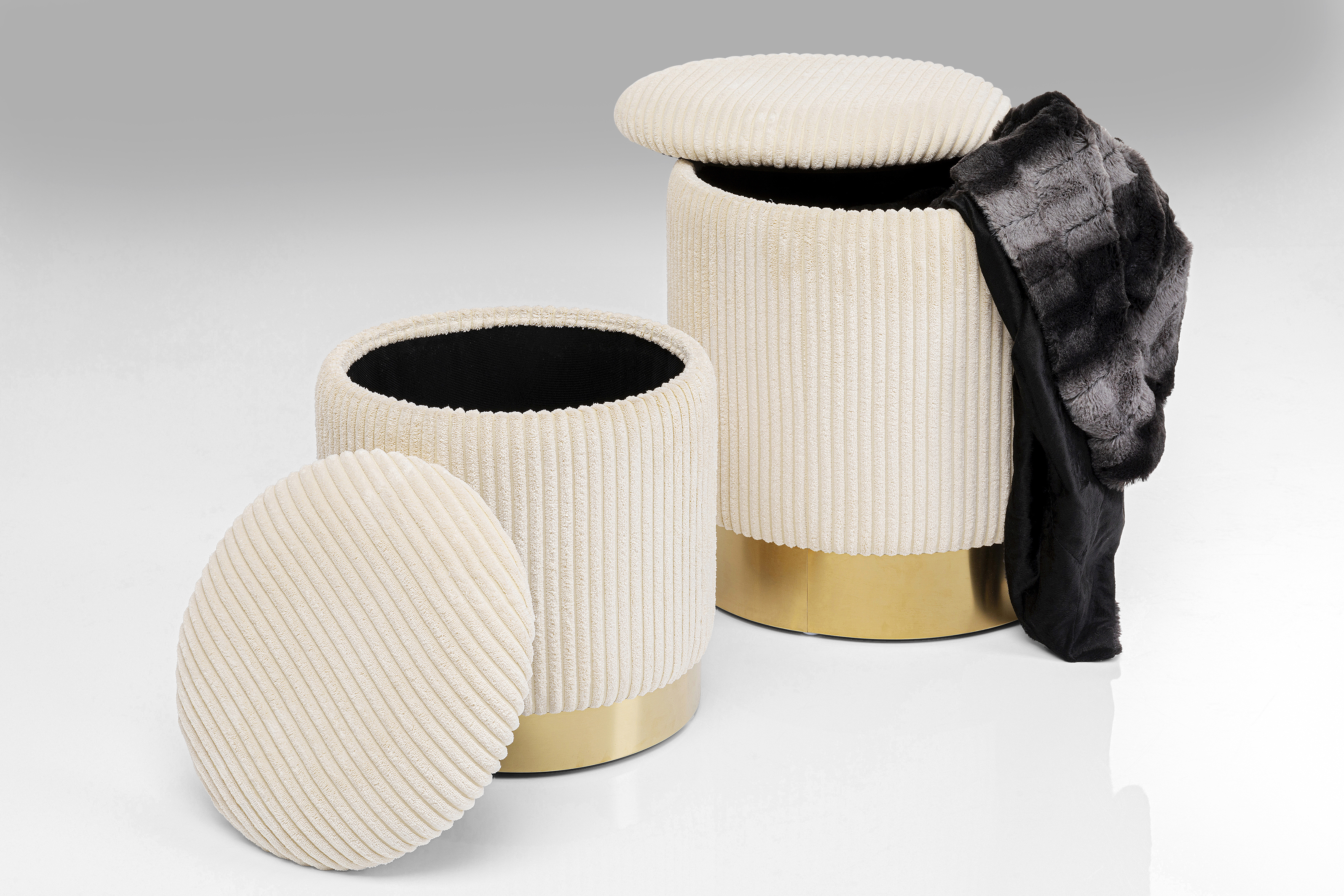 Hocker Cherry, creme,  - Möbel