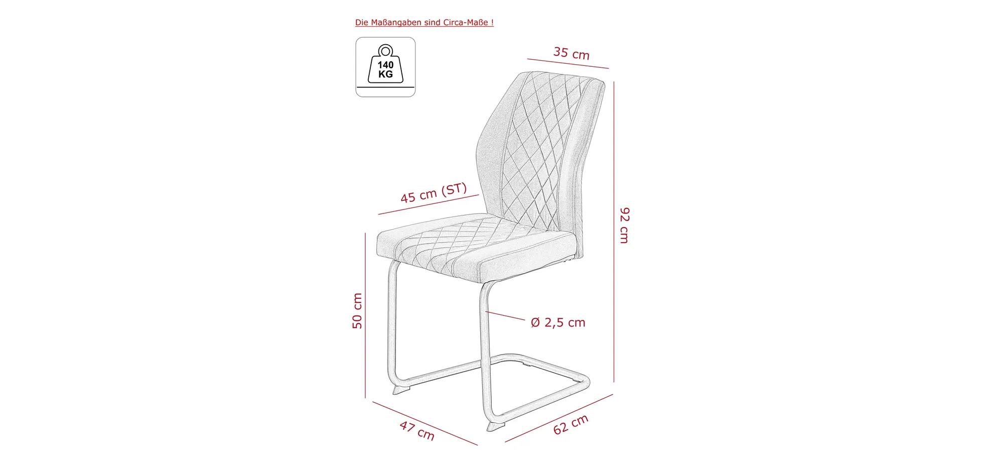 Schwingstuhl, Samtvelvet Dunkelgrau - MyStyle 4012
