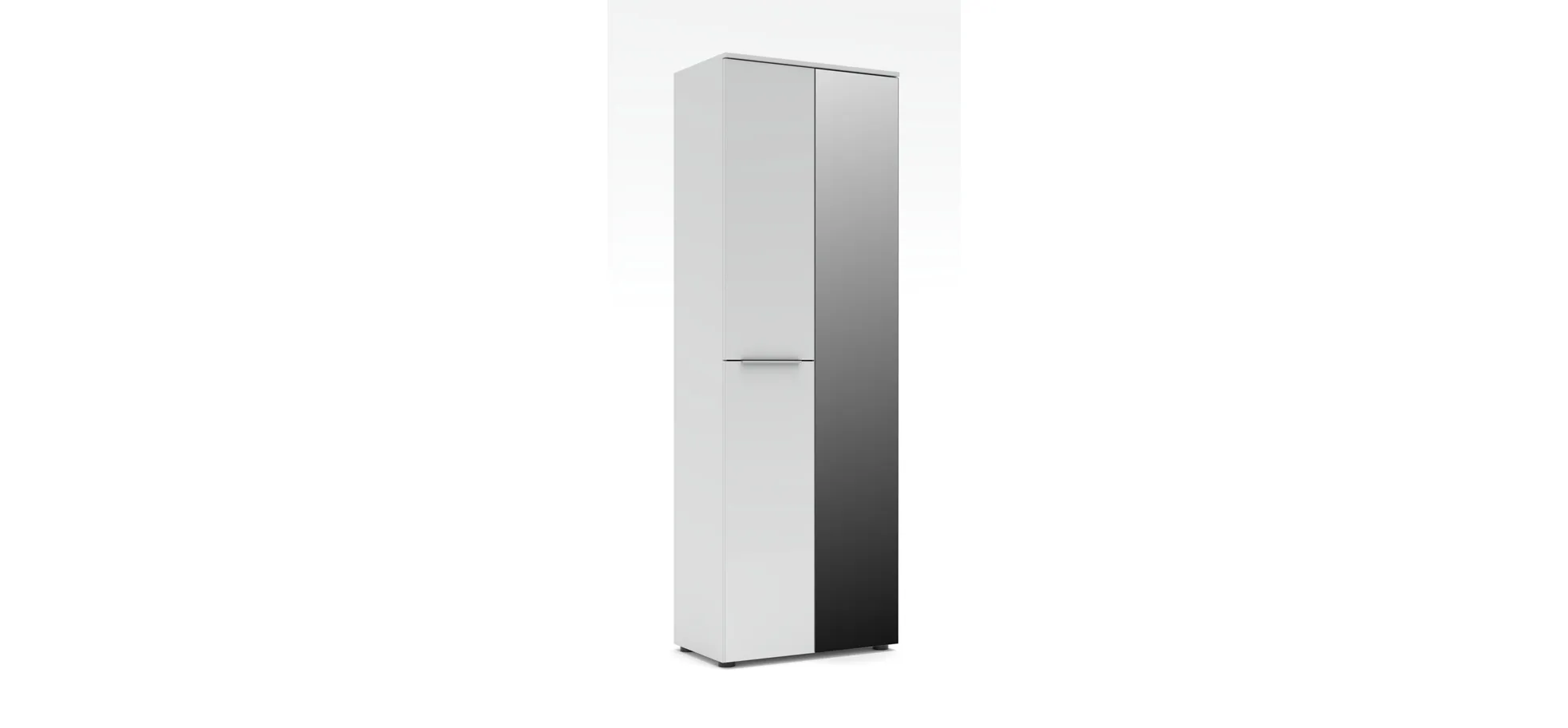 Garderobenschrank - B ca. 65 cm, Weiß