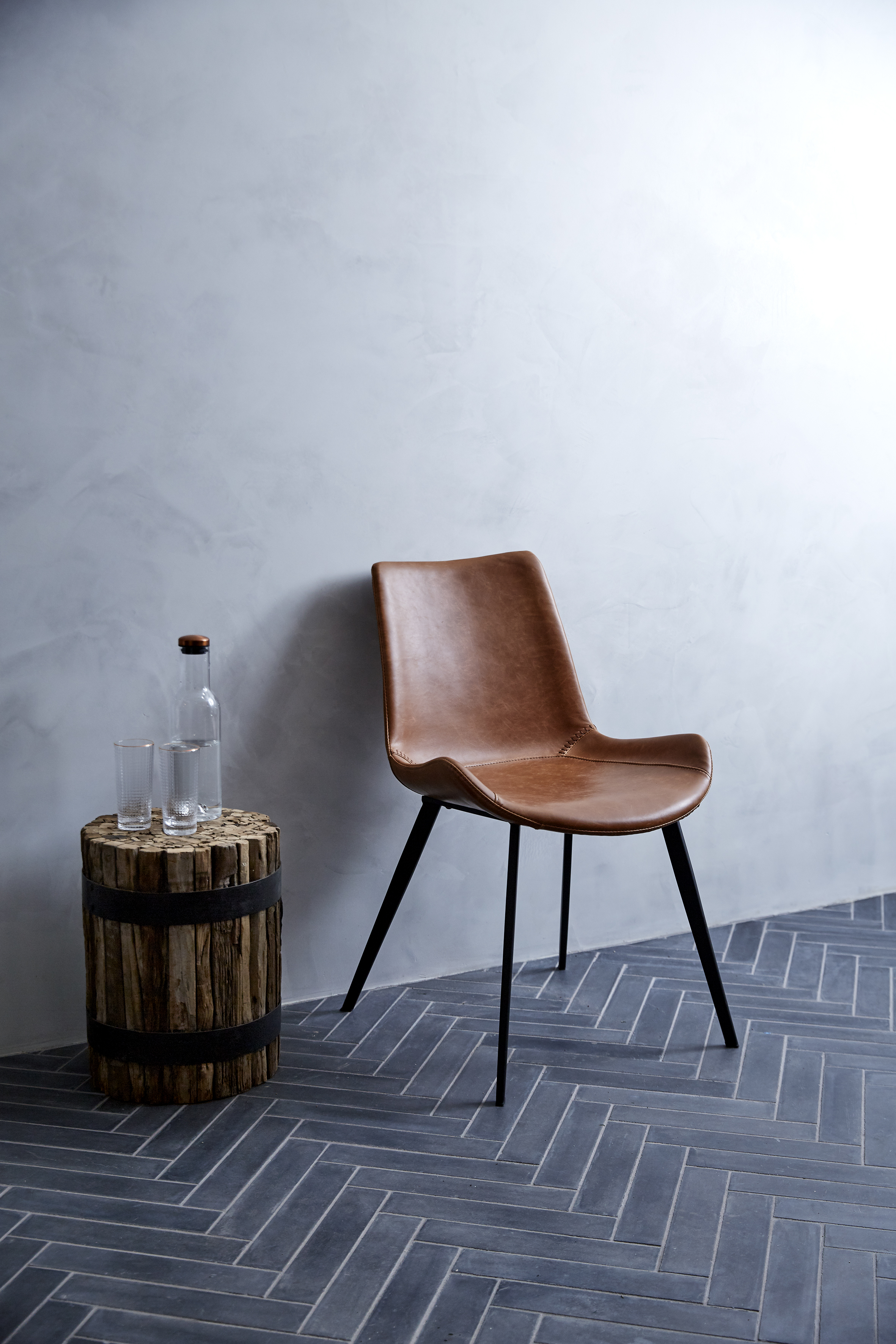 Stuhlsatz, 6-er Set, hellbraun - Dewi